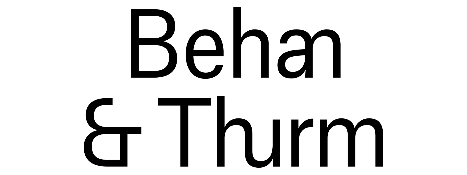 Logo for manufacturer behan + thurm