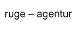Logo de ruge - agentur