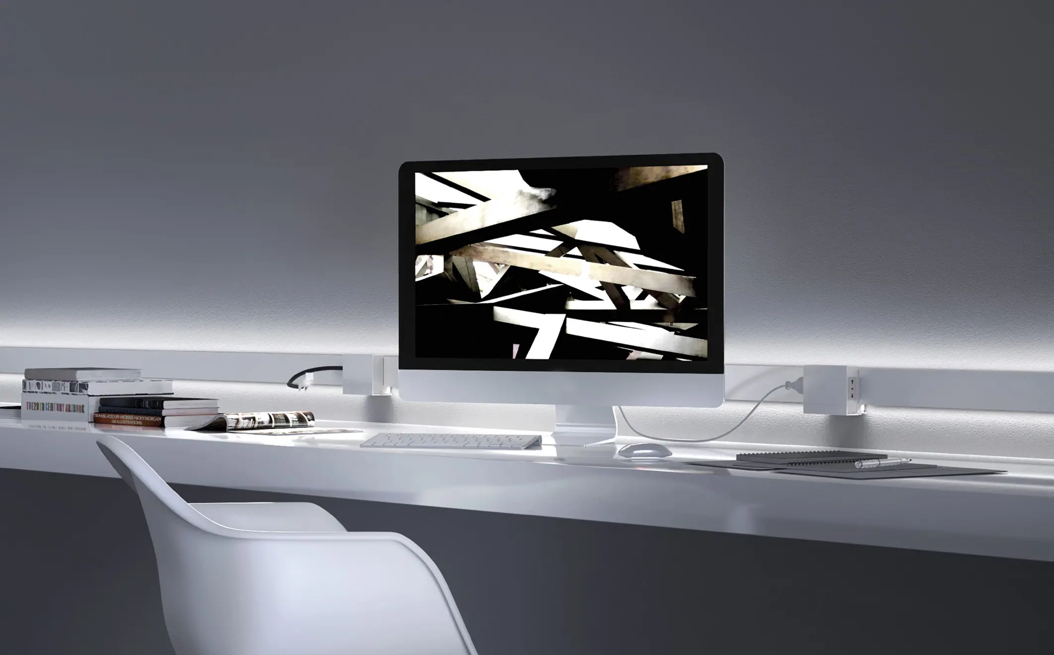 Letroh - NODO FURNITURE | NUO - RIGHT light, white