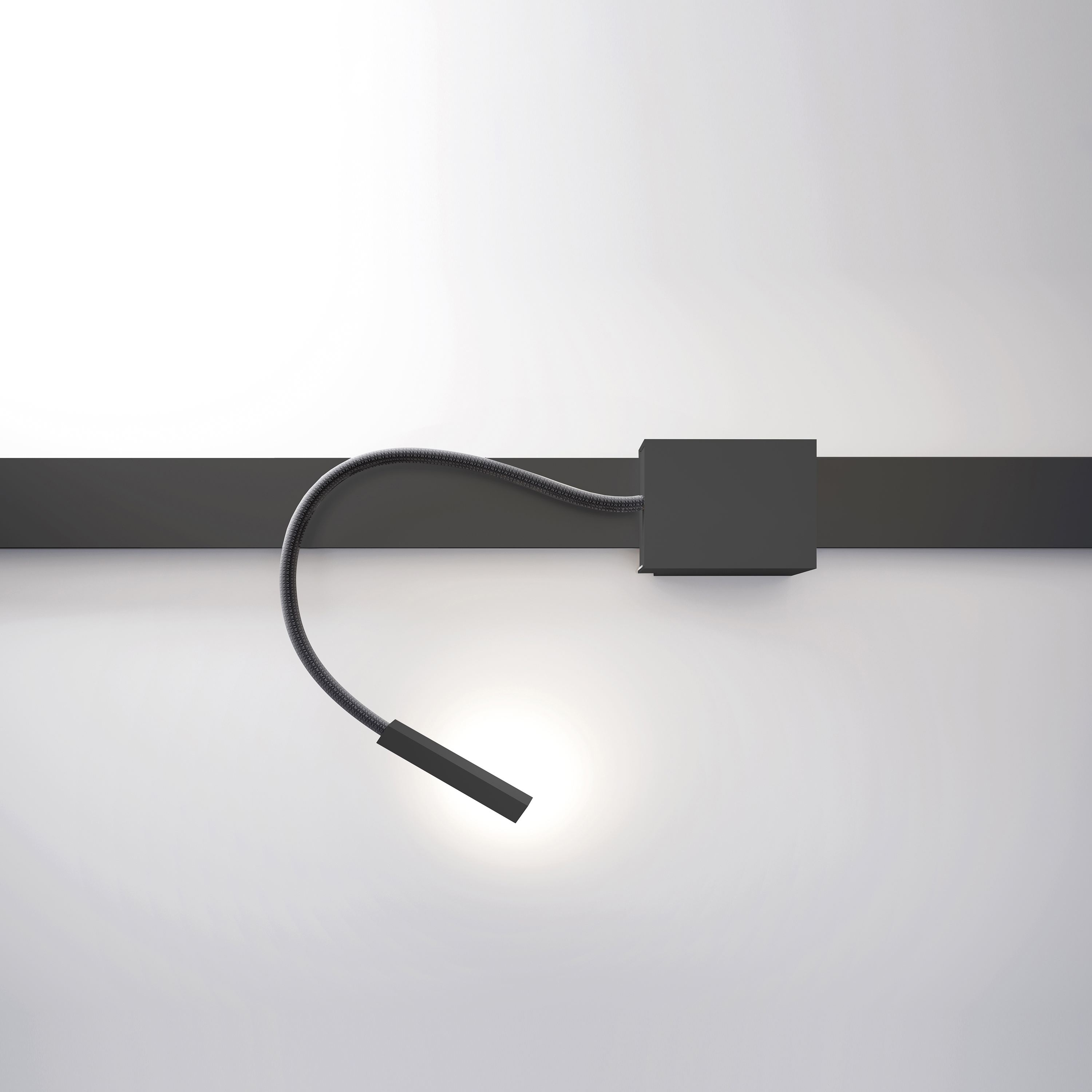 Mostra il prodotto NODO FURNITURE | NUO - Luce SINISTRA, nero del produttore Letroh