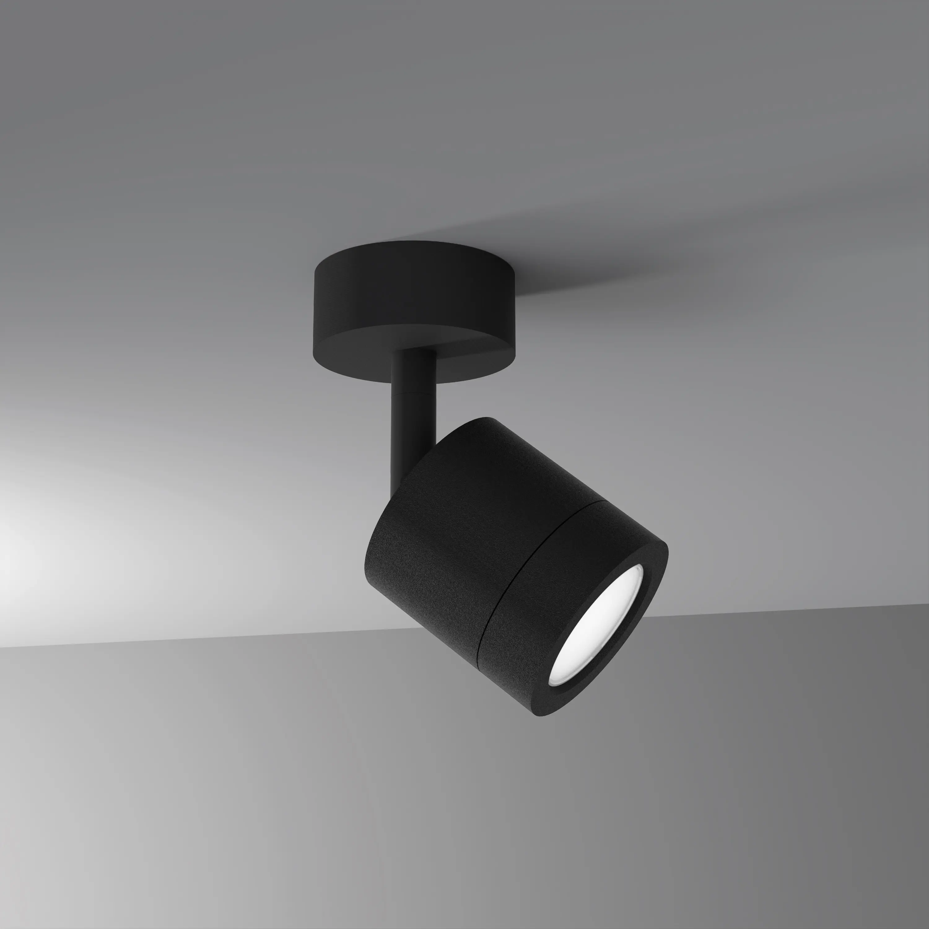 Letroh - SURFACE | MINI - Adjustable ceiling light source, black