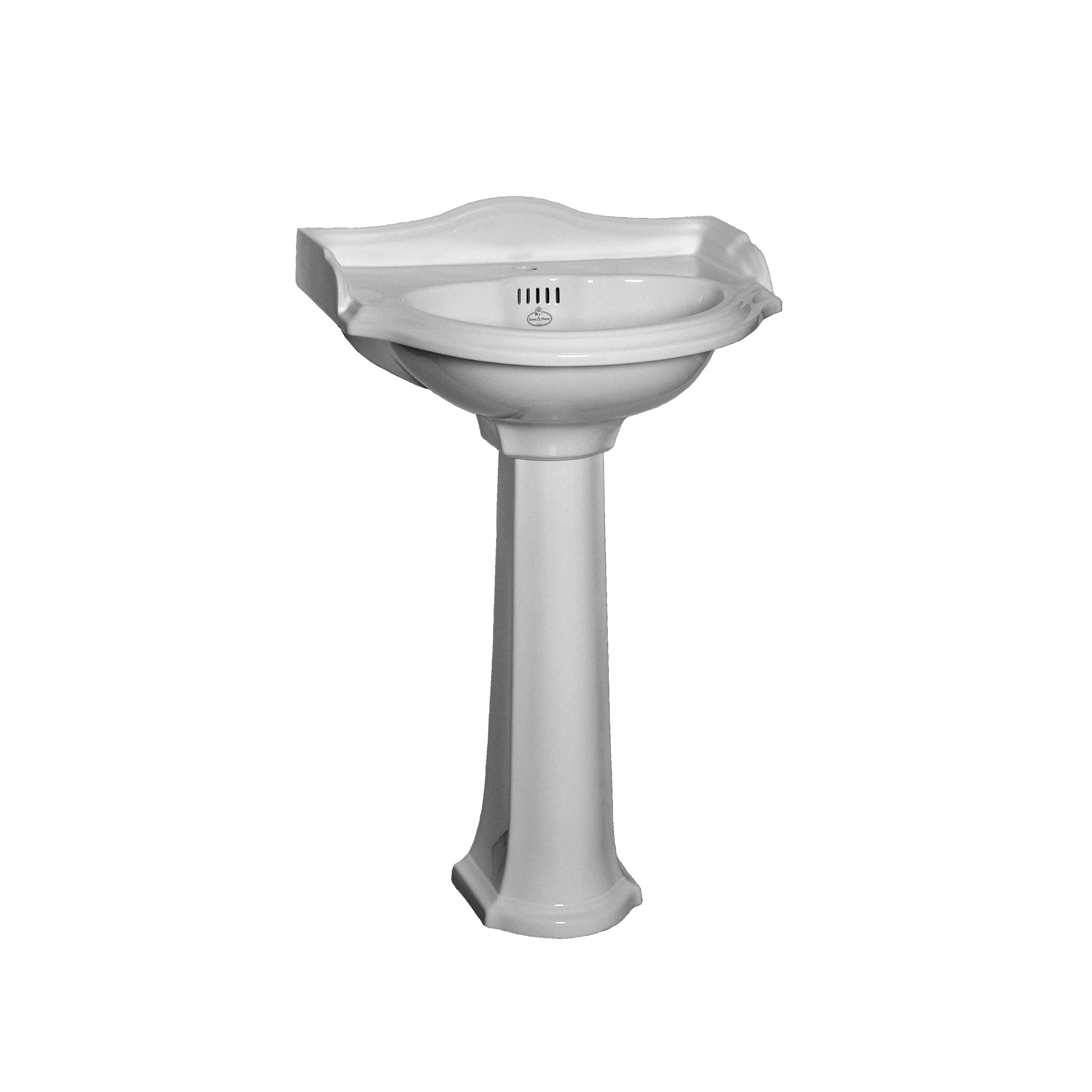 Display product London basin with pedestal from manufacturer Kenny & Mason
