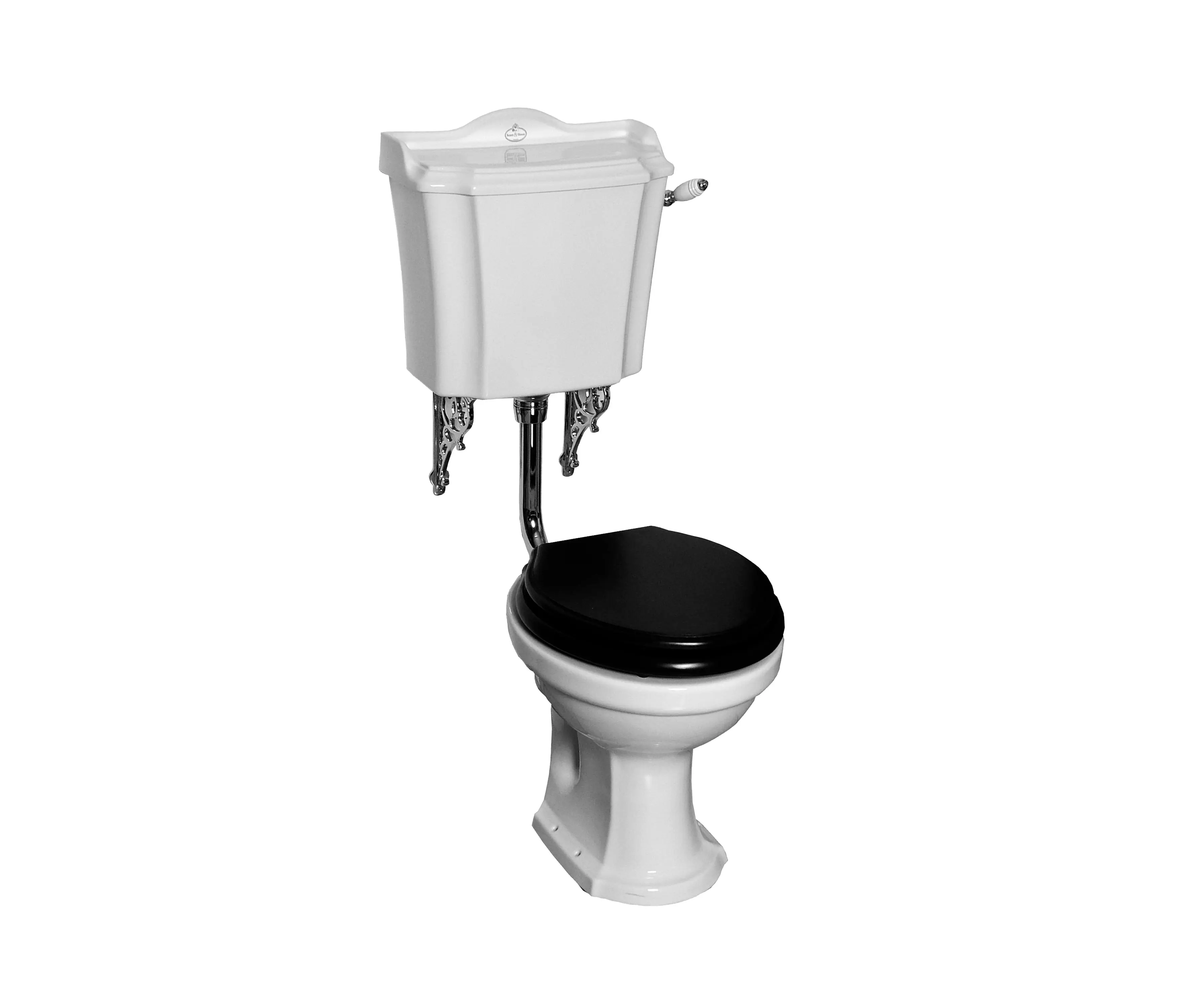 Kenny & Mason - London low level toilet with handle Horizontal outlet