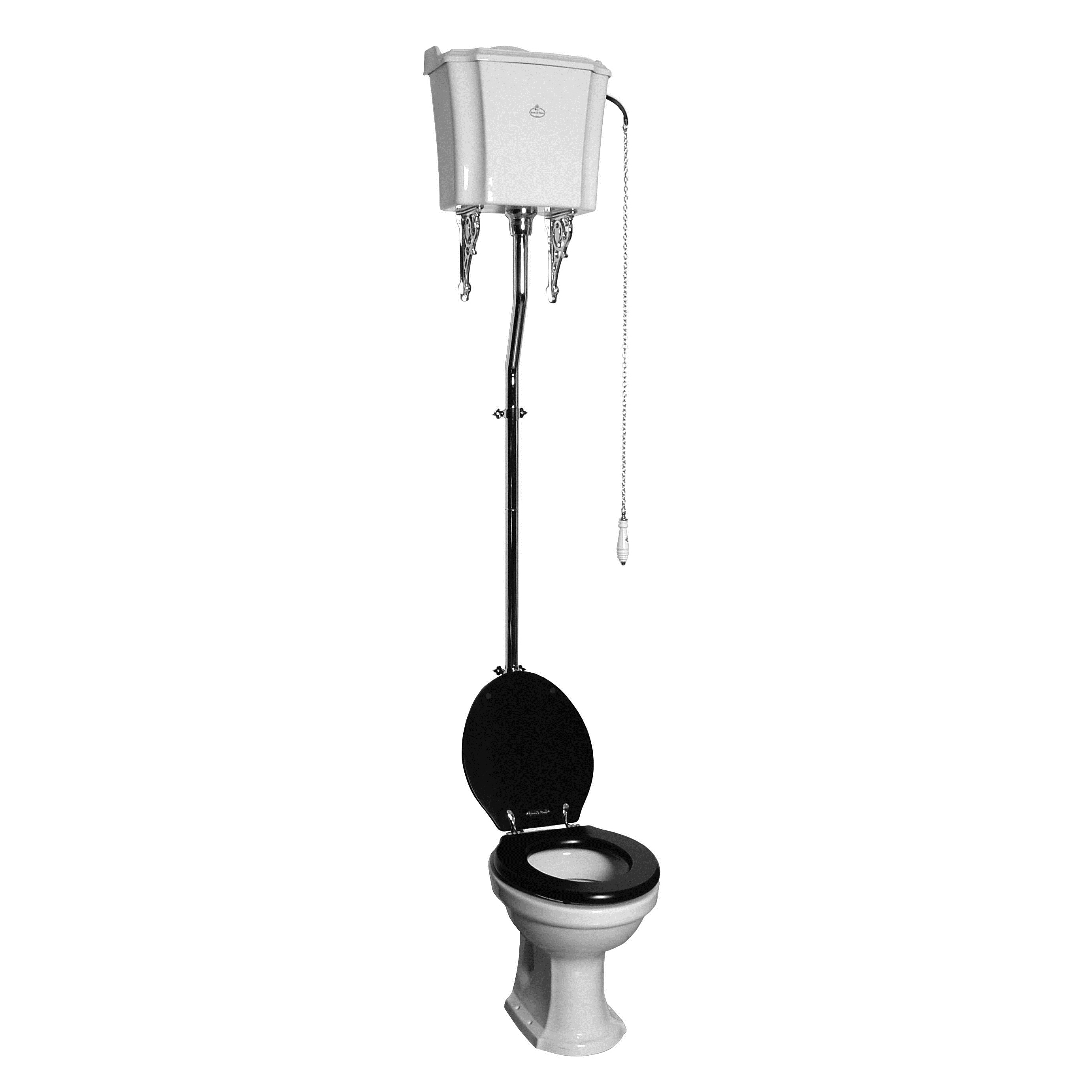 Mostra il prodotto London high level toilet with pull Horizontal outlet del produttore Kenny & Mason