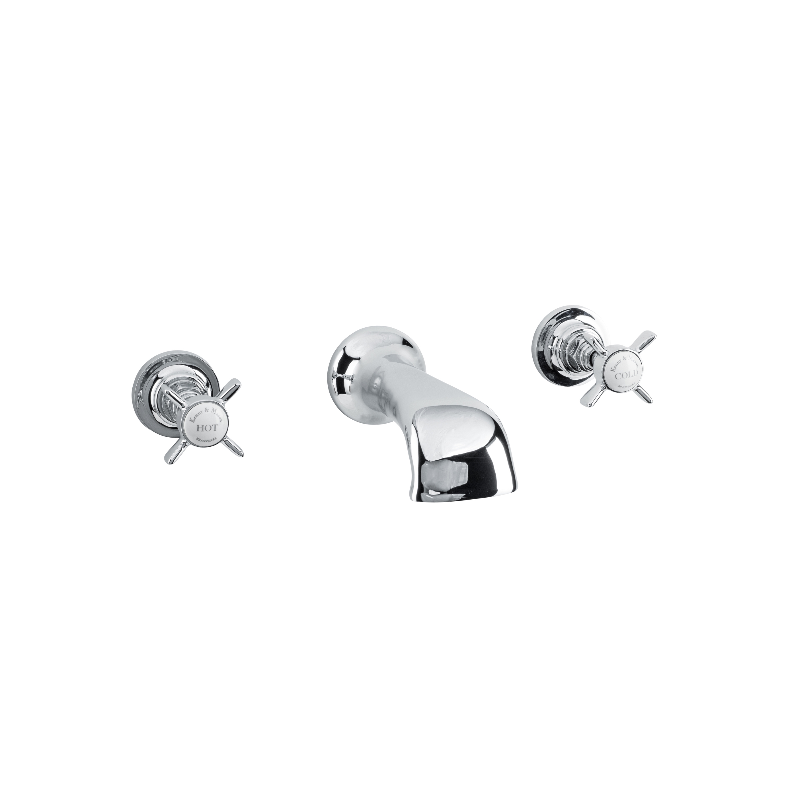Vertoon produk 3-hole concealed bath filler van vervaardiger Kenny & Mason