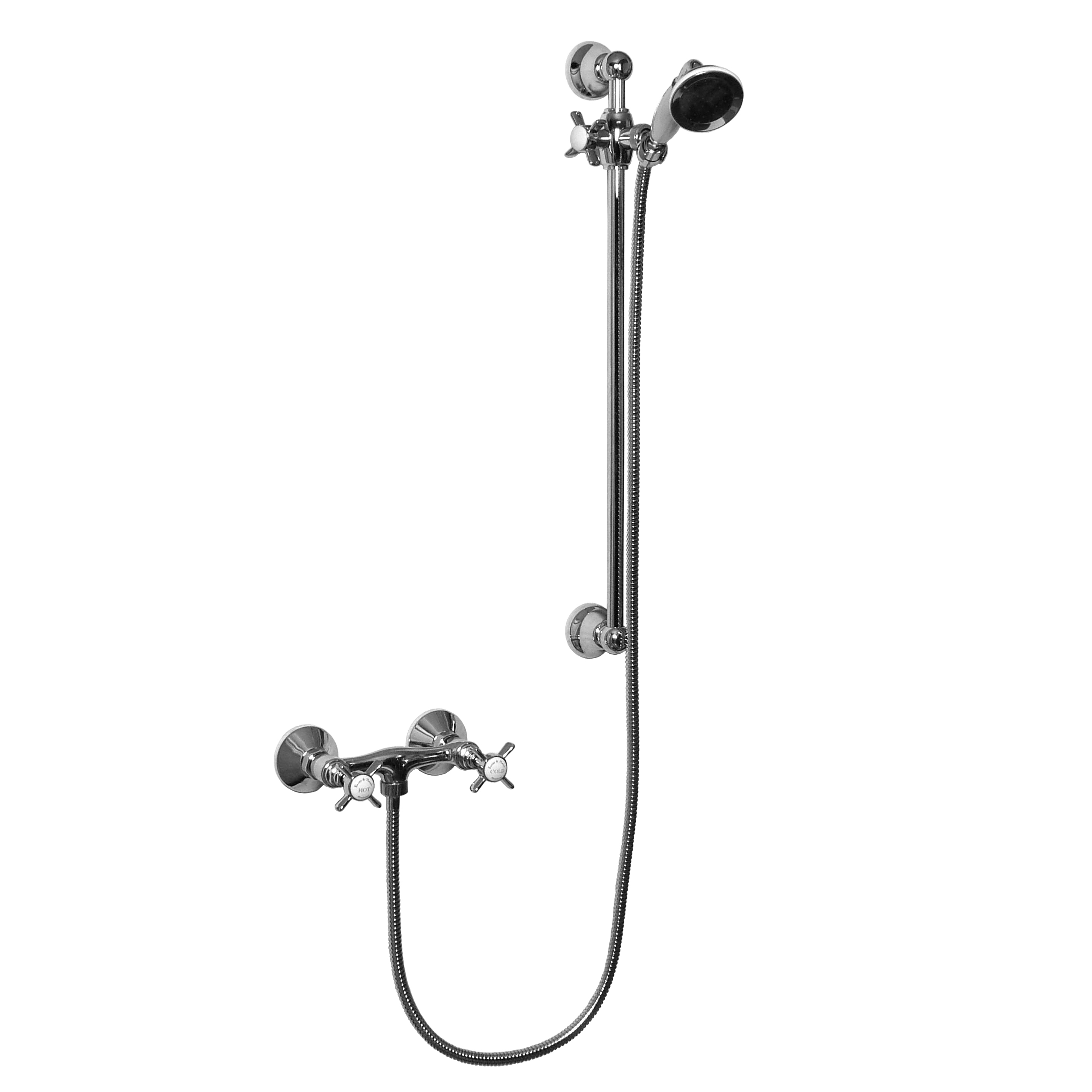 Display product Manual shower mixer with handset on sliding rail from manufacturer Kenny & Mason