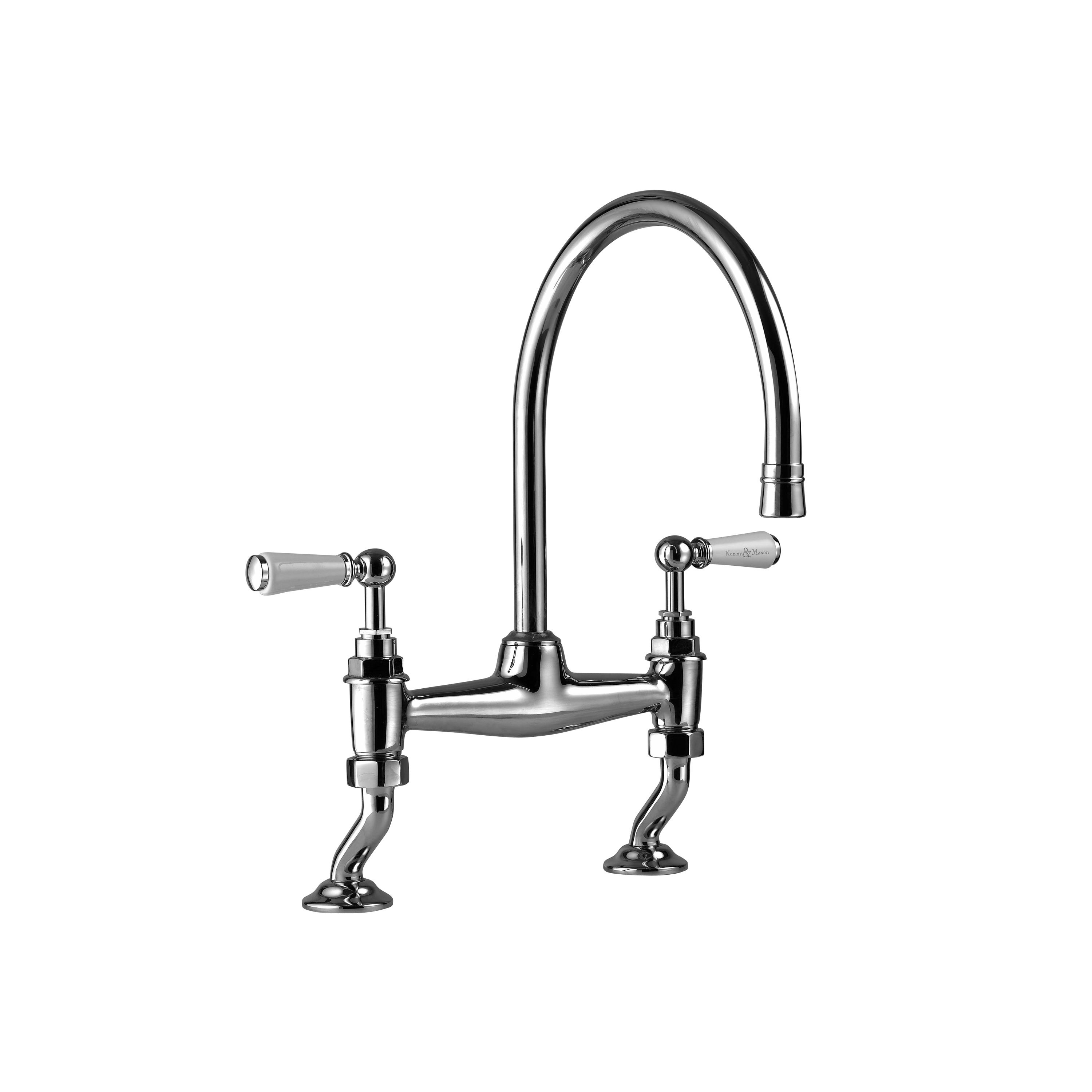 Mostrar el producto Kitchen bridge mixer white levers del fabricante Kenny & Mason