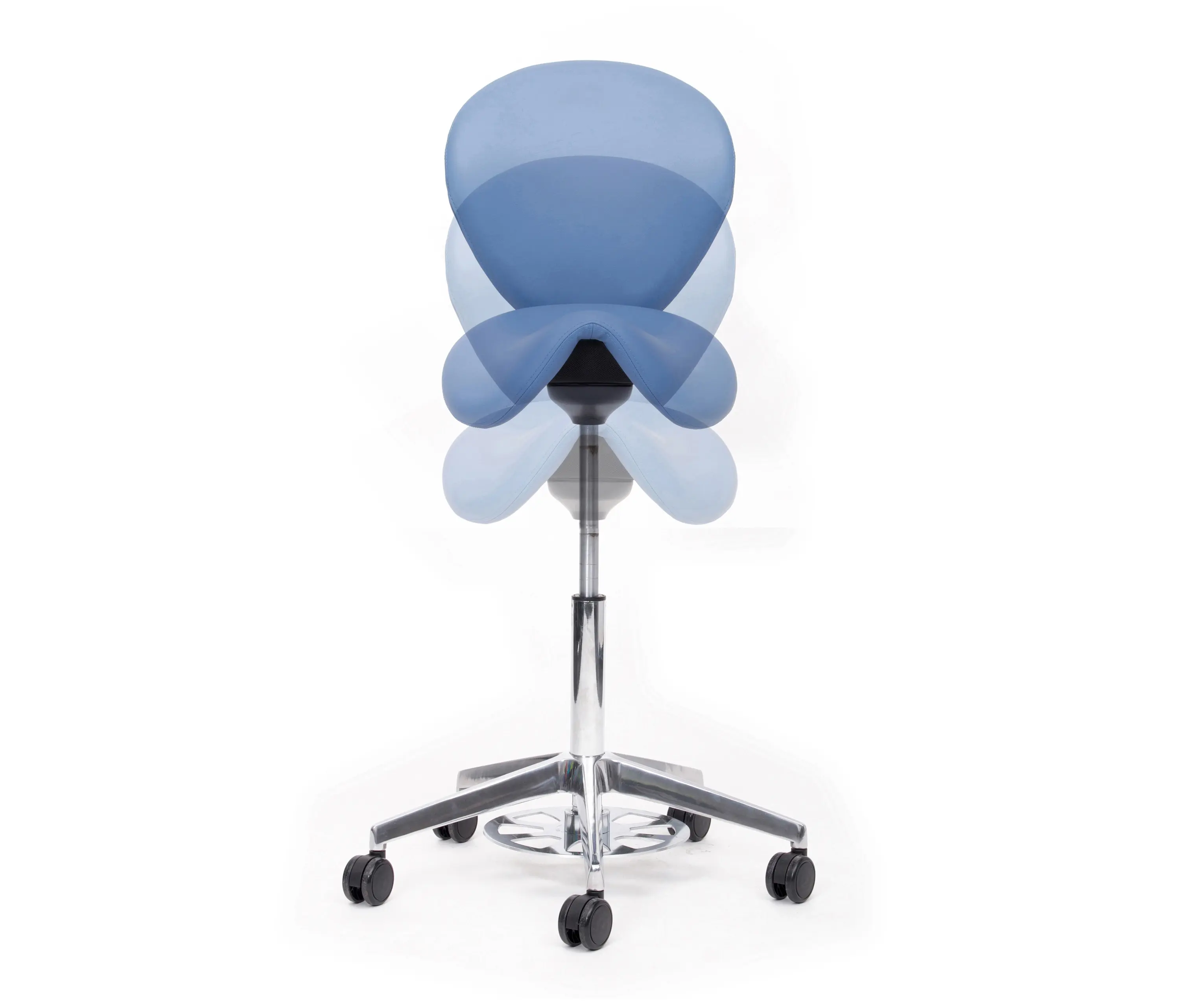 lento - sella | Saddle chair with backrest and foot release