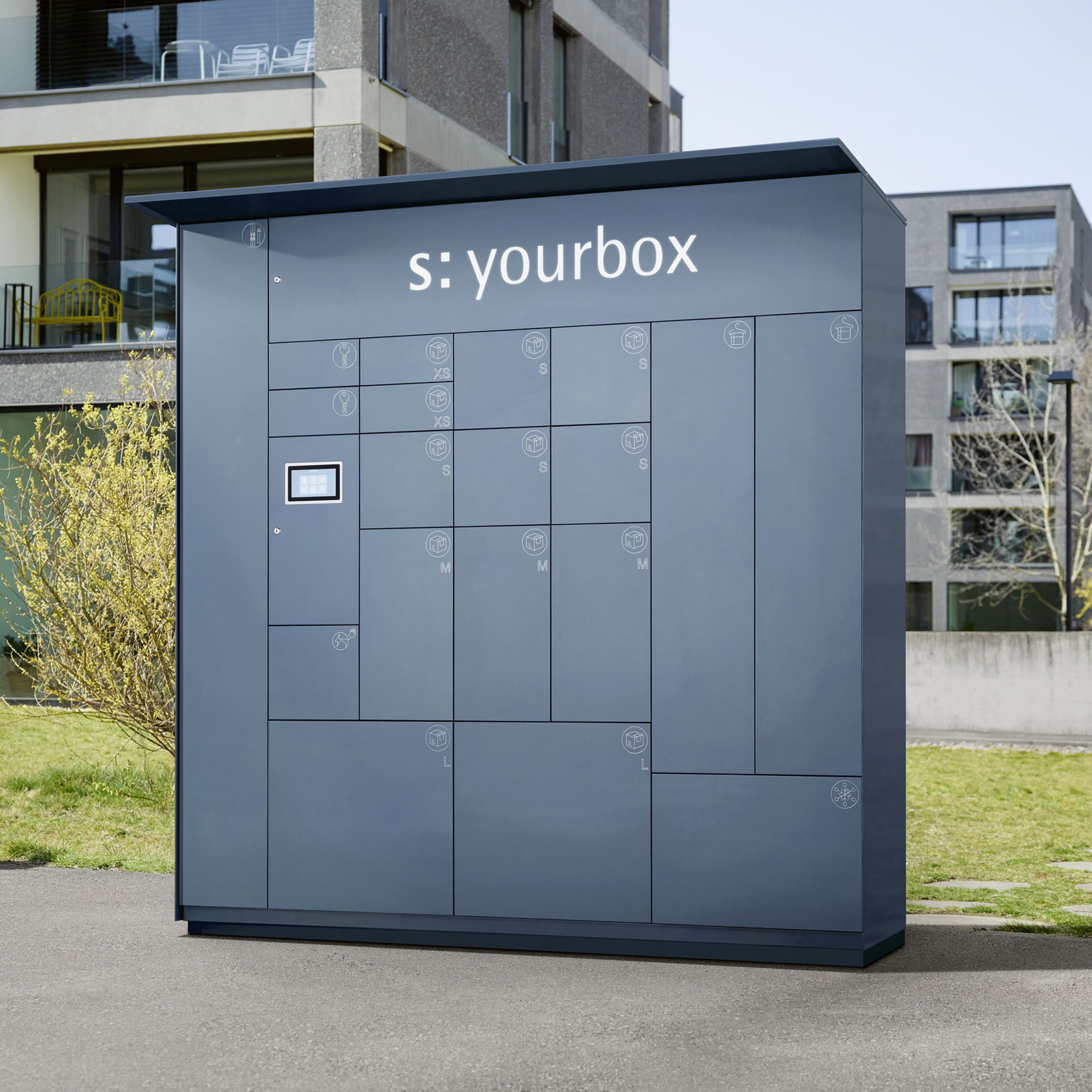 Display product Intelligent Parcel Lockers | s: yourbox from manufacturer s: stebler