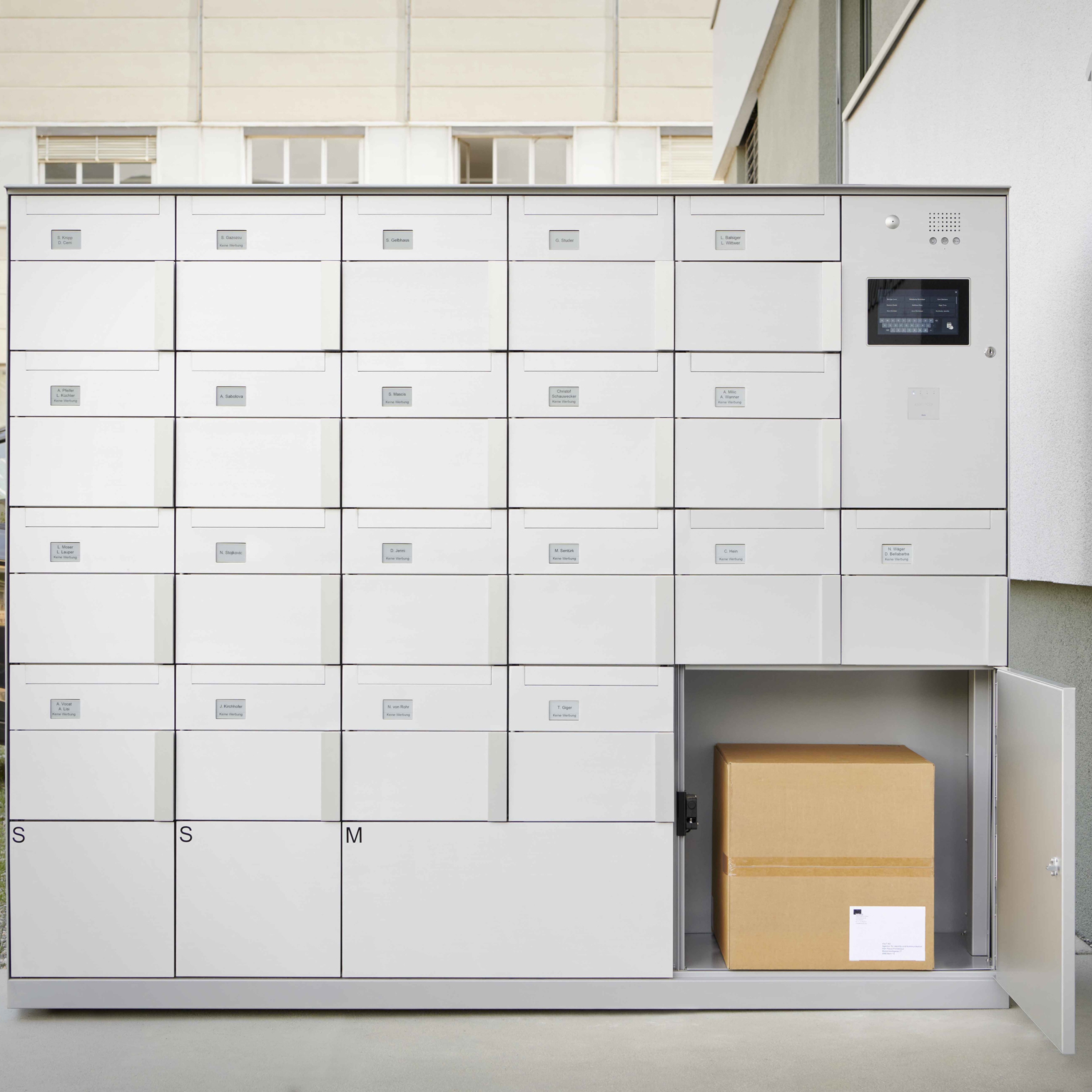 Display product Intelligent Parcel Lockers | s: yourbox from manufacturer s: stebler