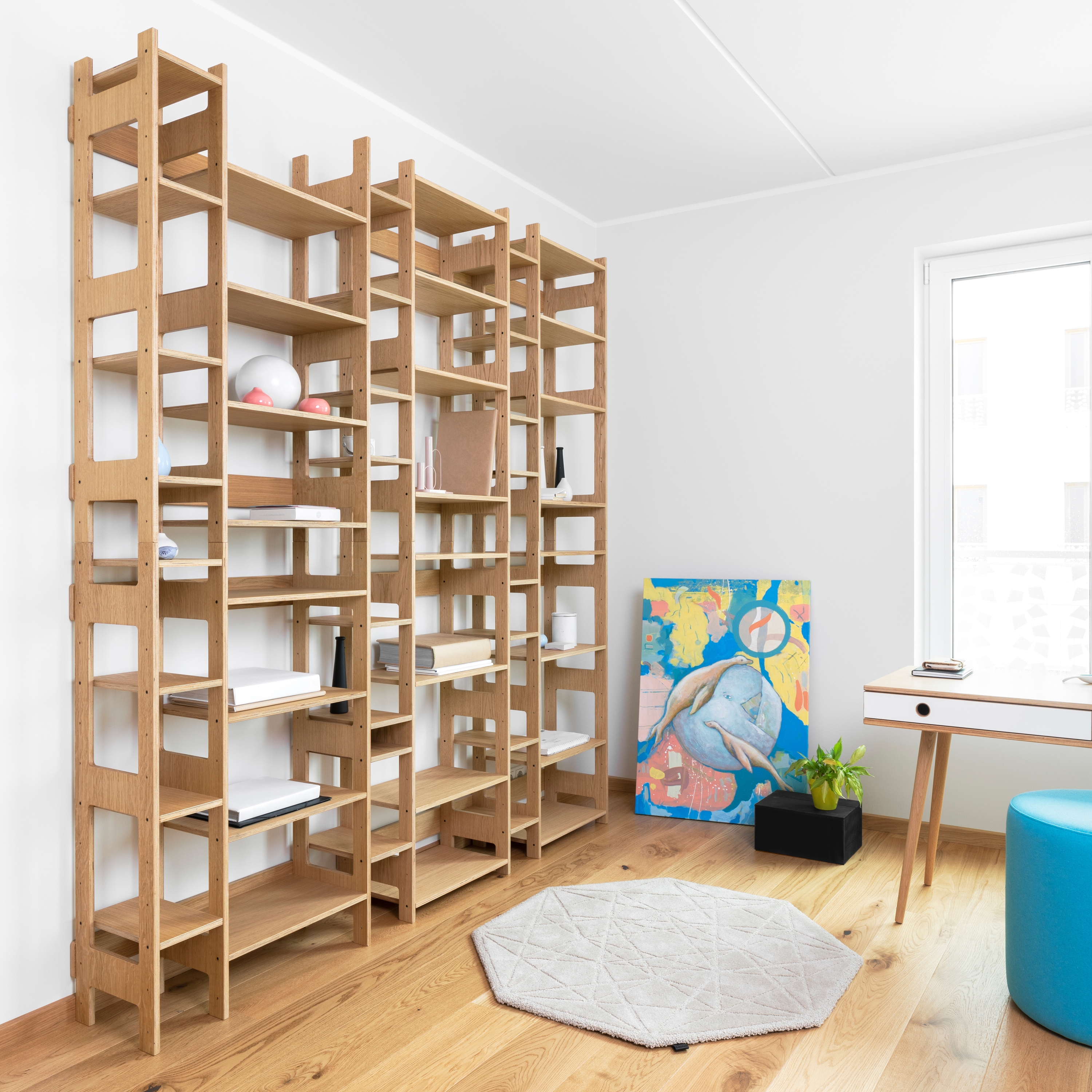 Produkt Regal LIFT groß, Eiche furniert des Herstellers Radis Furniture anzeigen
