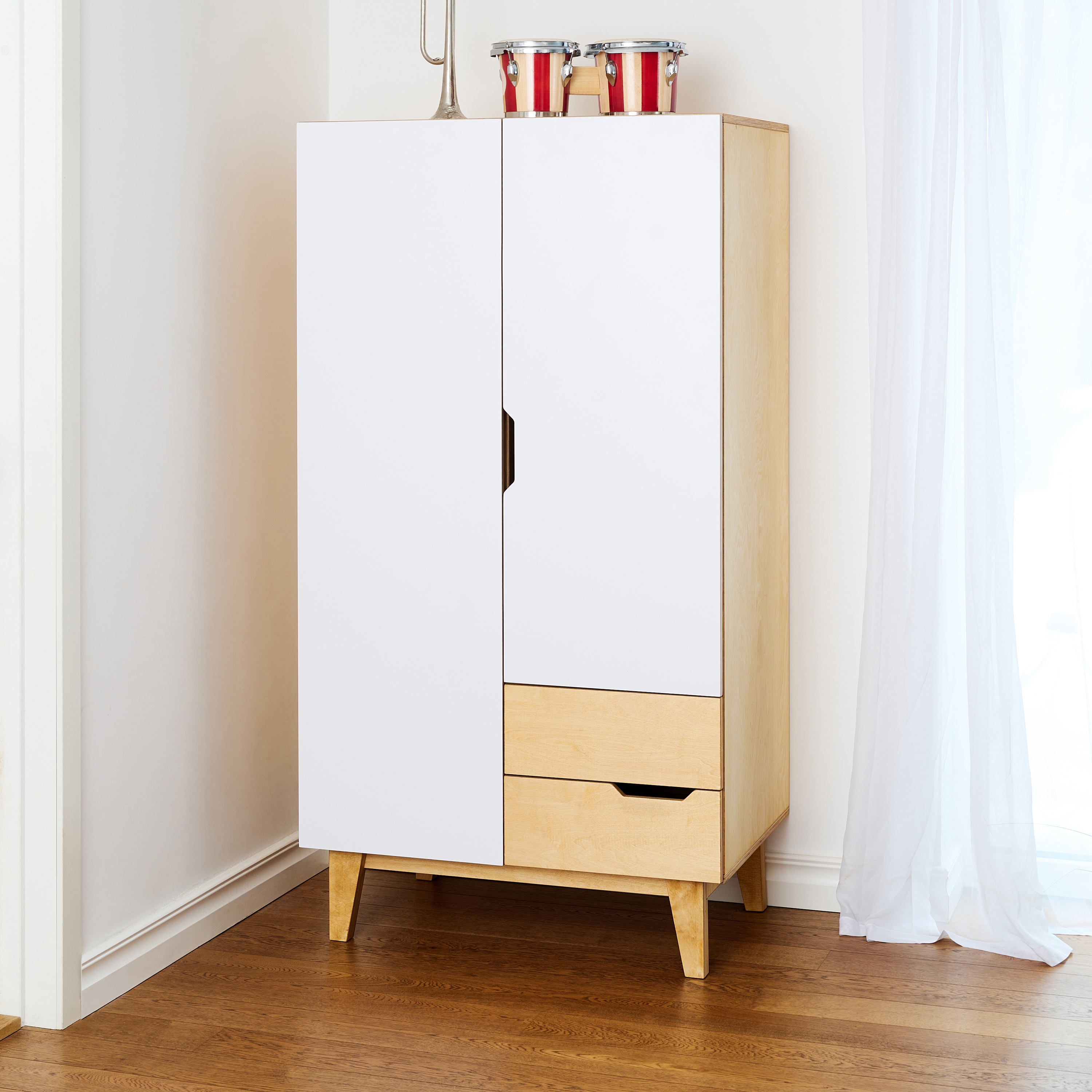 Display product Wardrobe HUH with 2 doors and 2 drawers from manufacturer Radis Furniture