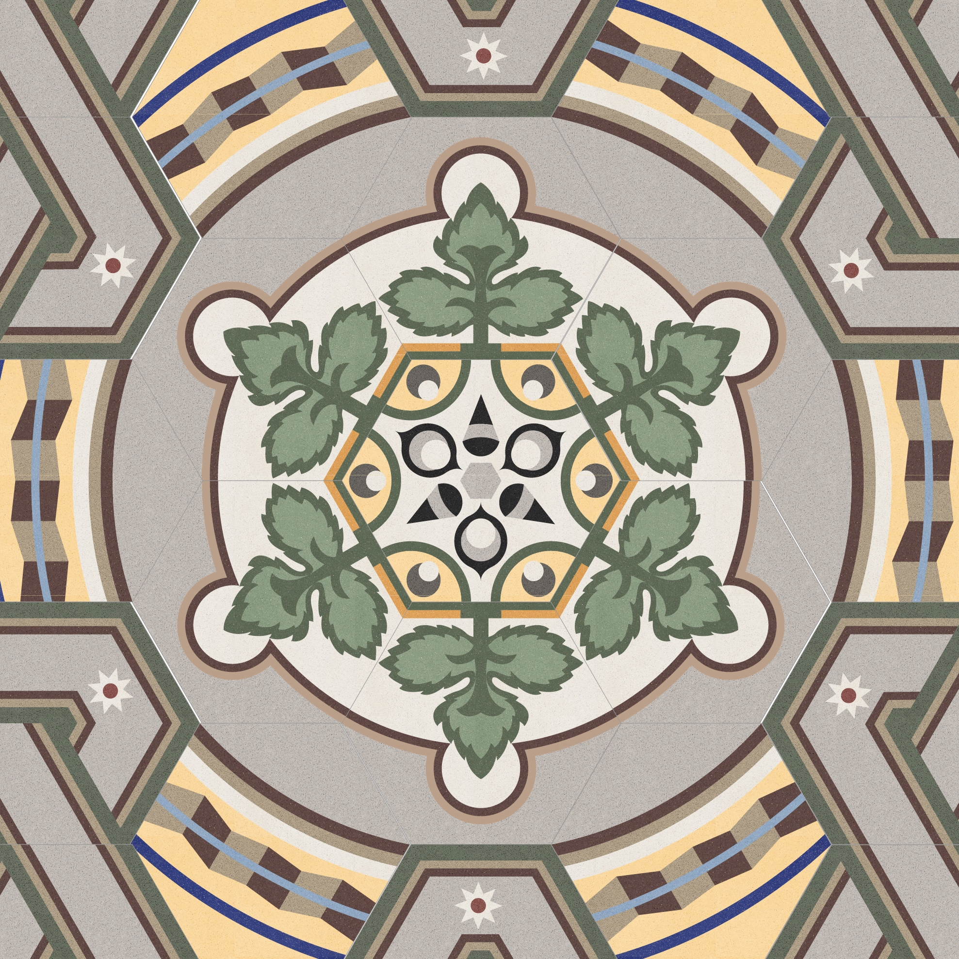 Display product Hexagon-Medallion-001 from manufacturer Karoistanbul
