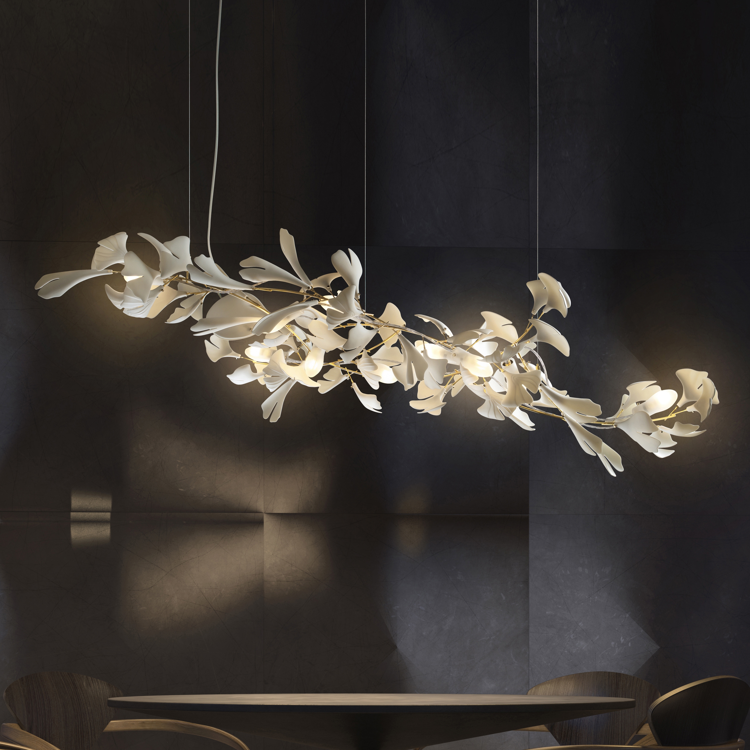 Produkt Lighting Sculpture Gingko_73 des Herstellers Andreea Braescu Art Studio anzeigen