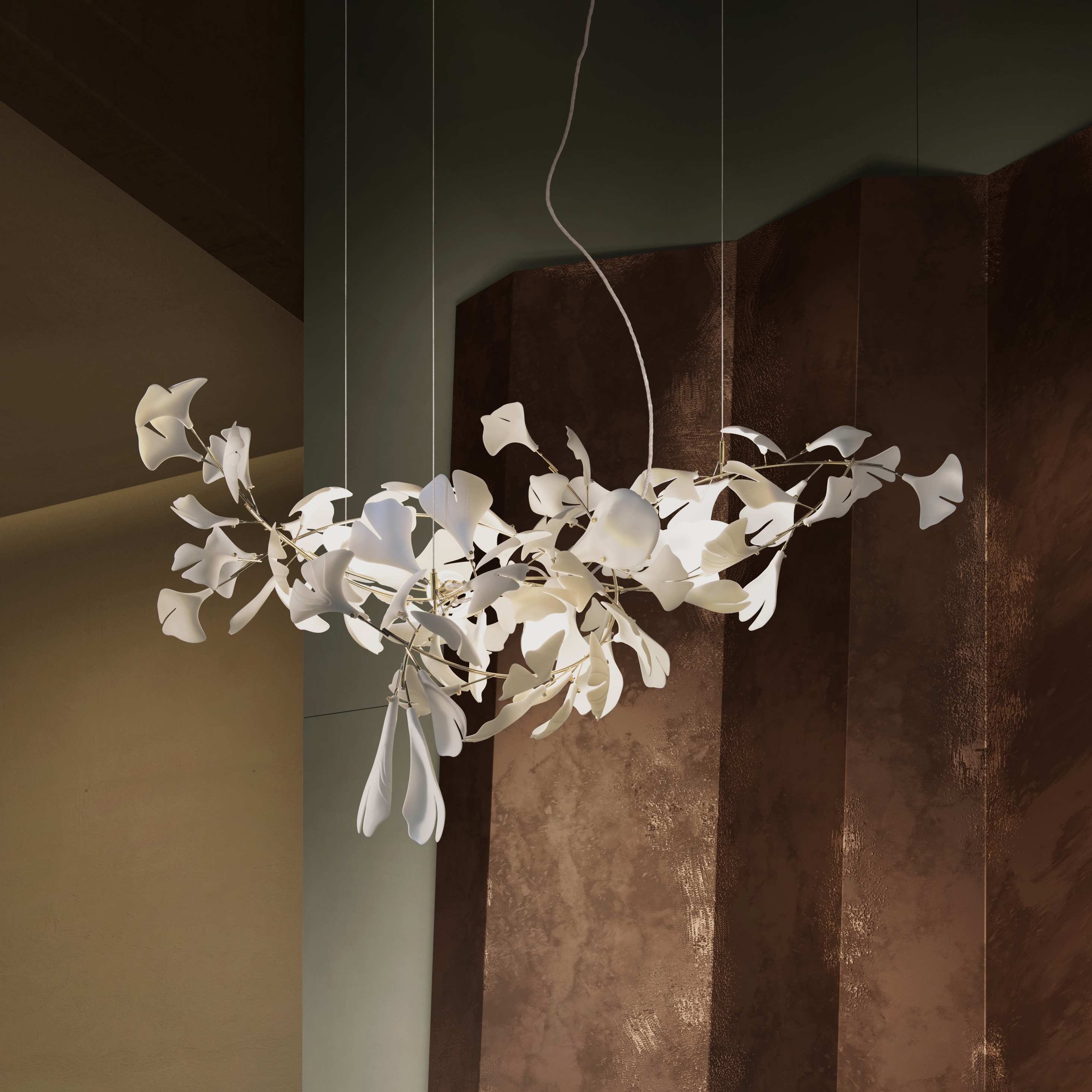 Produkt Lighting Sculpture Gingko_78 des Herstellers Andreea Braescu Art Studio anzeigen