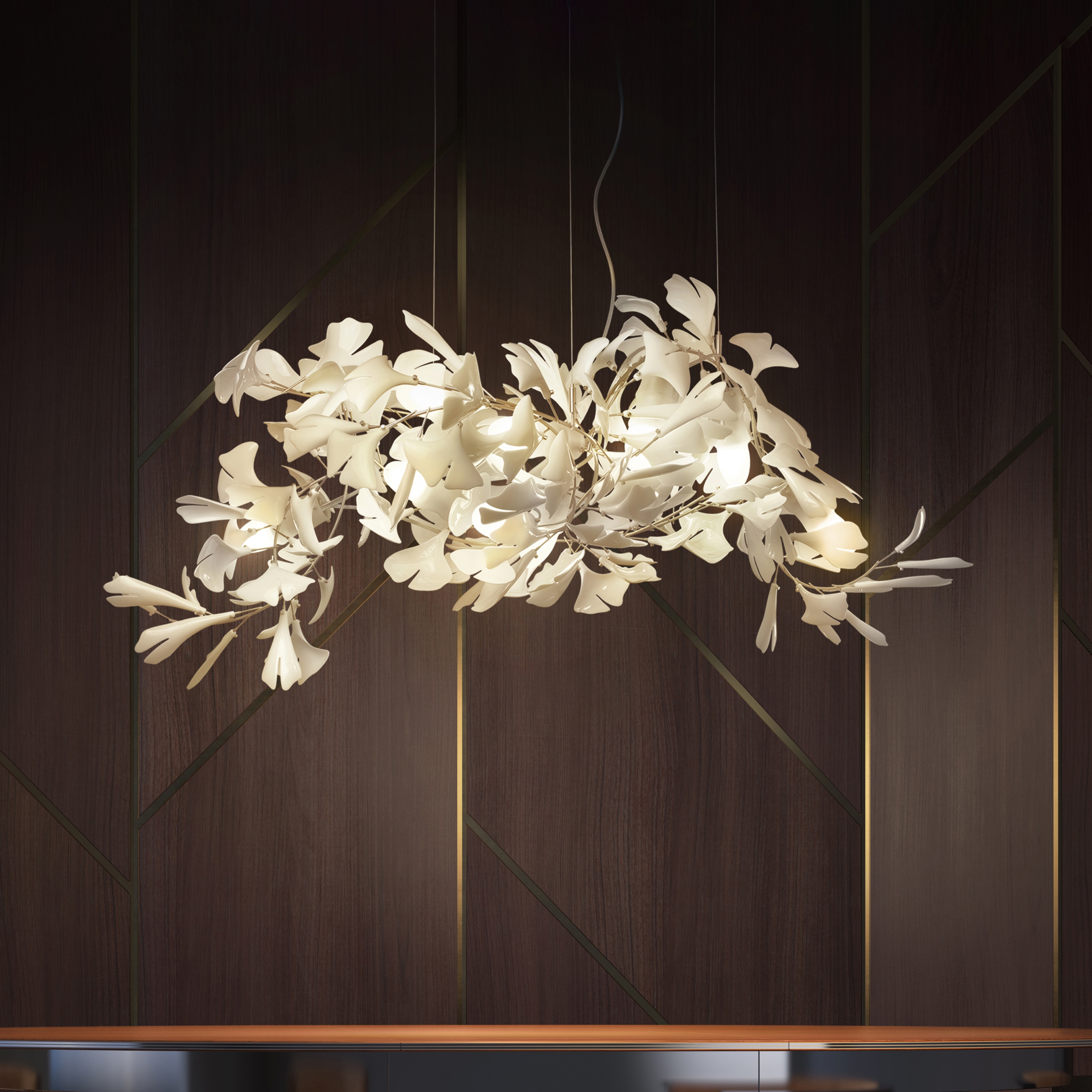 Produkt Lighting Sculpture Gingko_141 des Herstellers Andreea Braescu Art Studio anzeigen