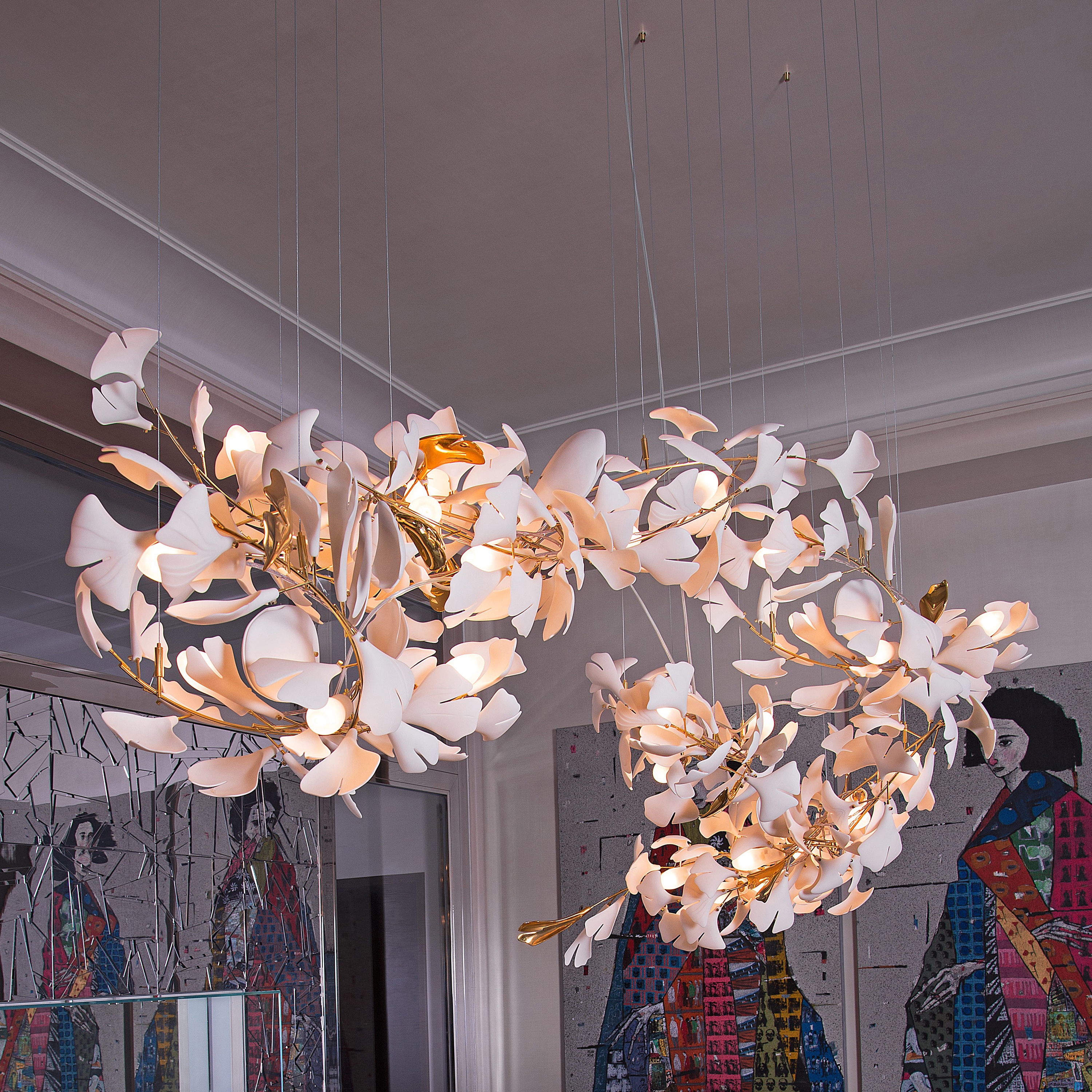 Display product Light Sculpture GINGKO_320 from manufacturer Andreea Braescu Art Studio