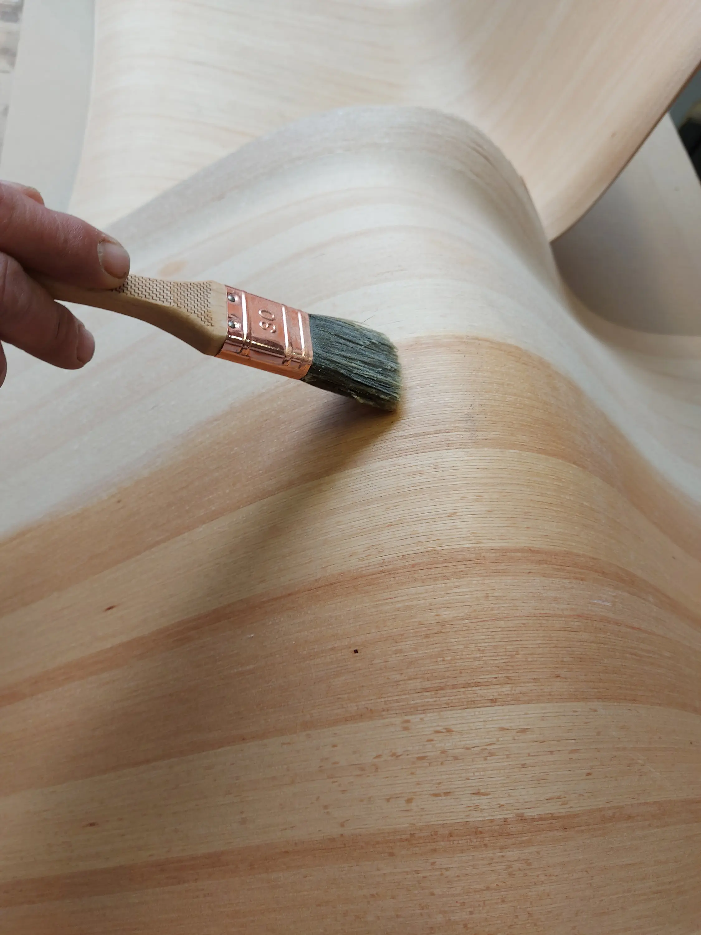 VANK - PEEL wood chair, orange