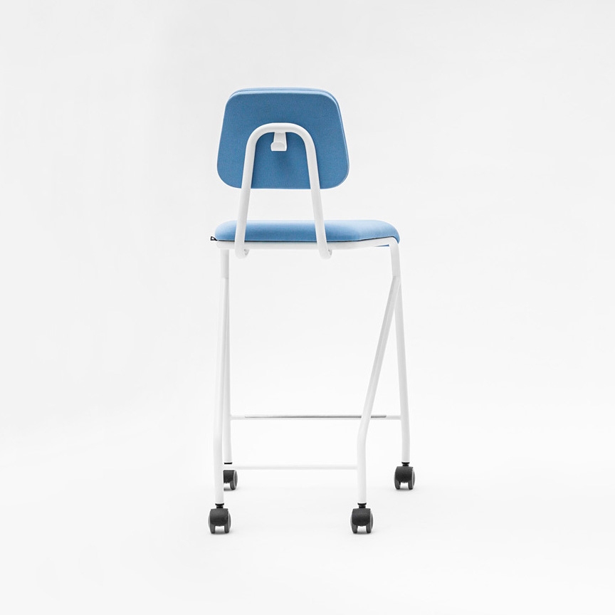 Display product CO mobile stool with backtrest from manufacturer VANK