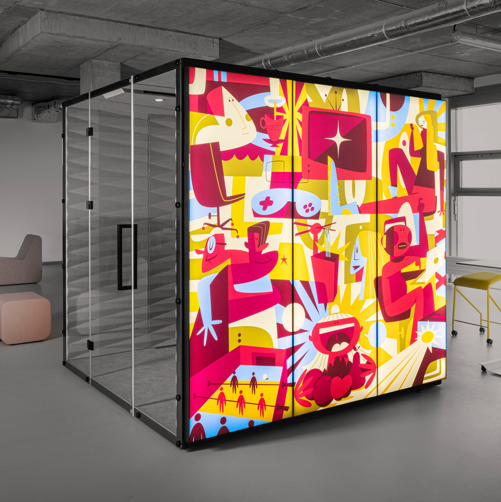 Display product VANK_BOX_GRAPHIC_LIGHT acoustic pod from manufacturer VANK