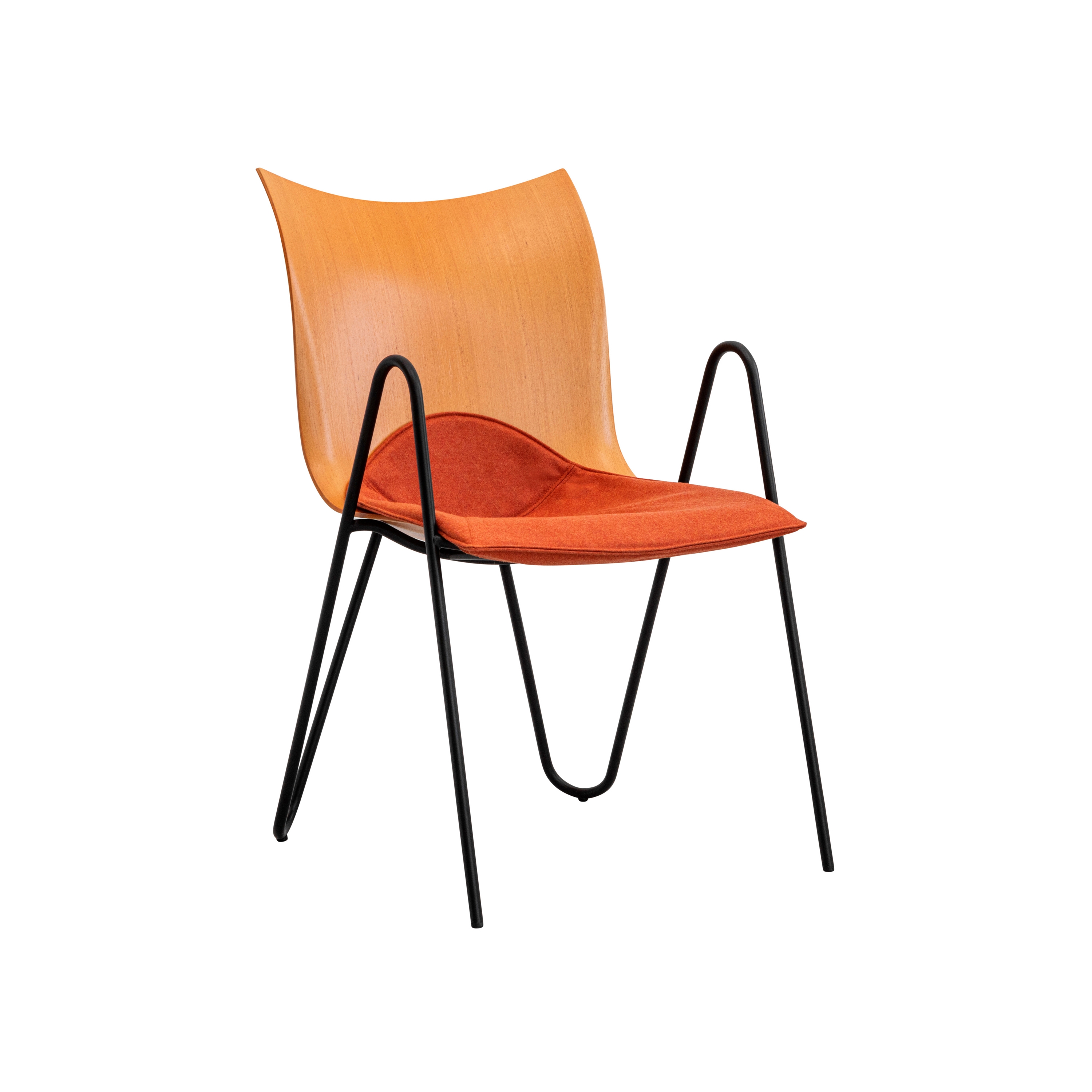 Display product PEEL wood chair, orange from manufacturer VANK