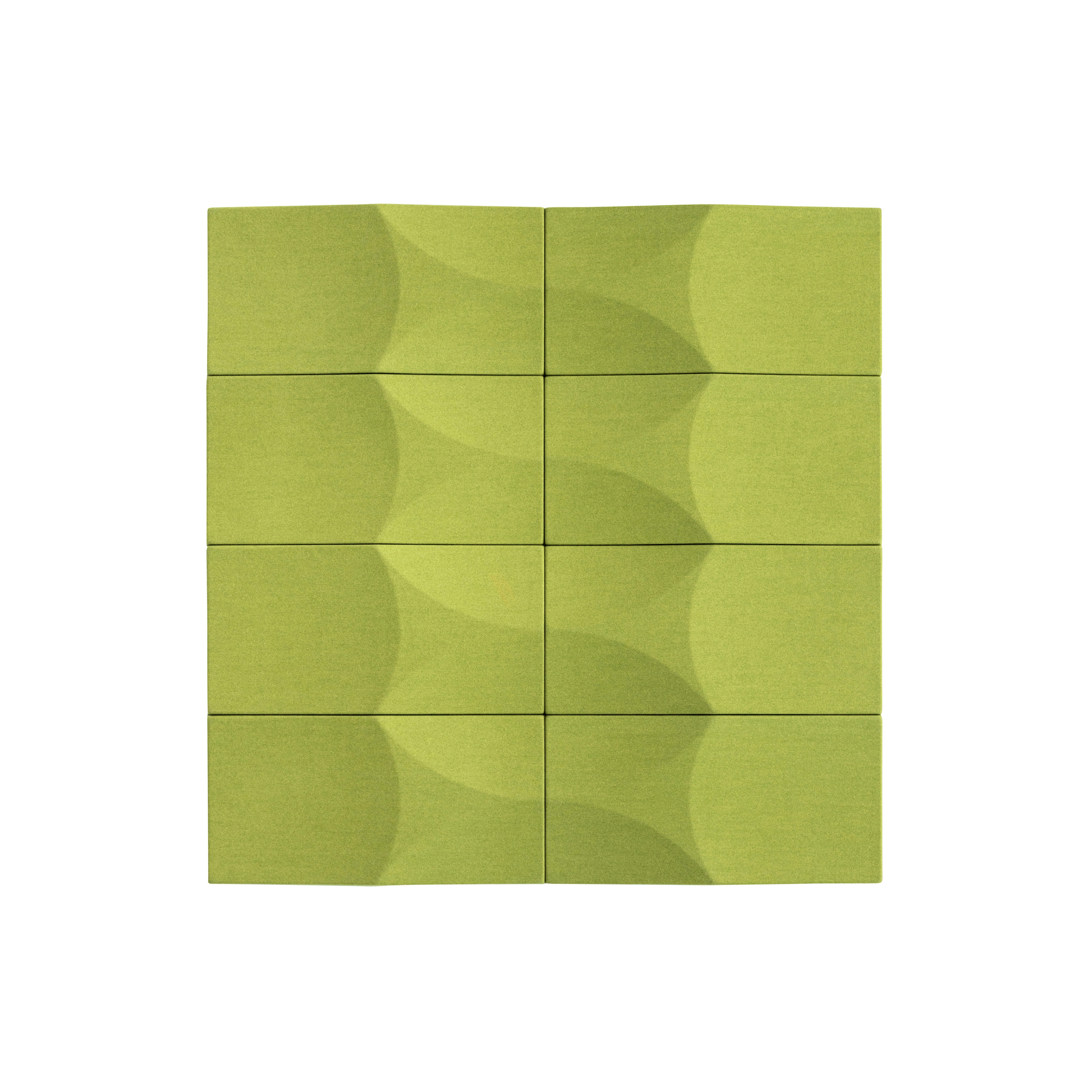Display product ELLIPSE LENS acoustic wall panel, green from manufacturer VANK