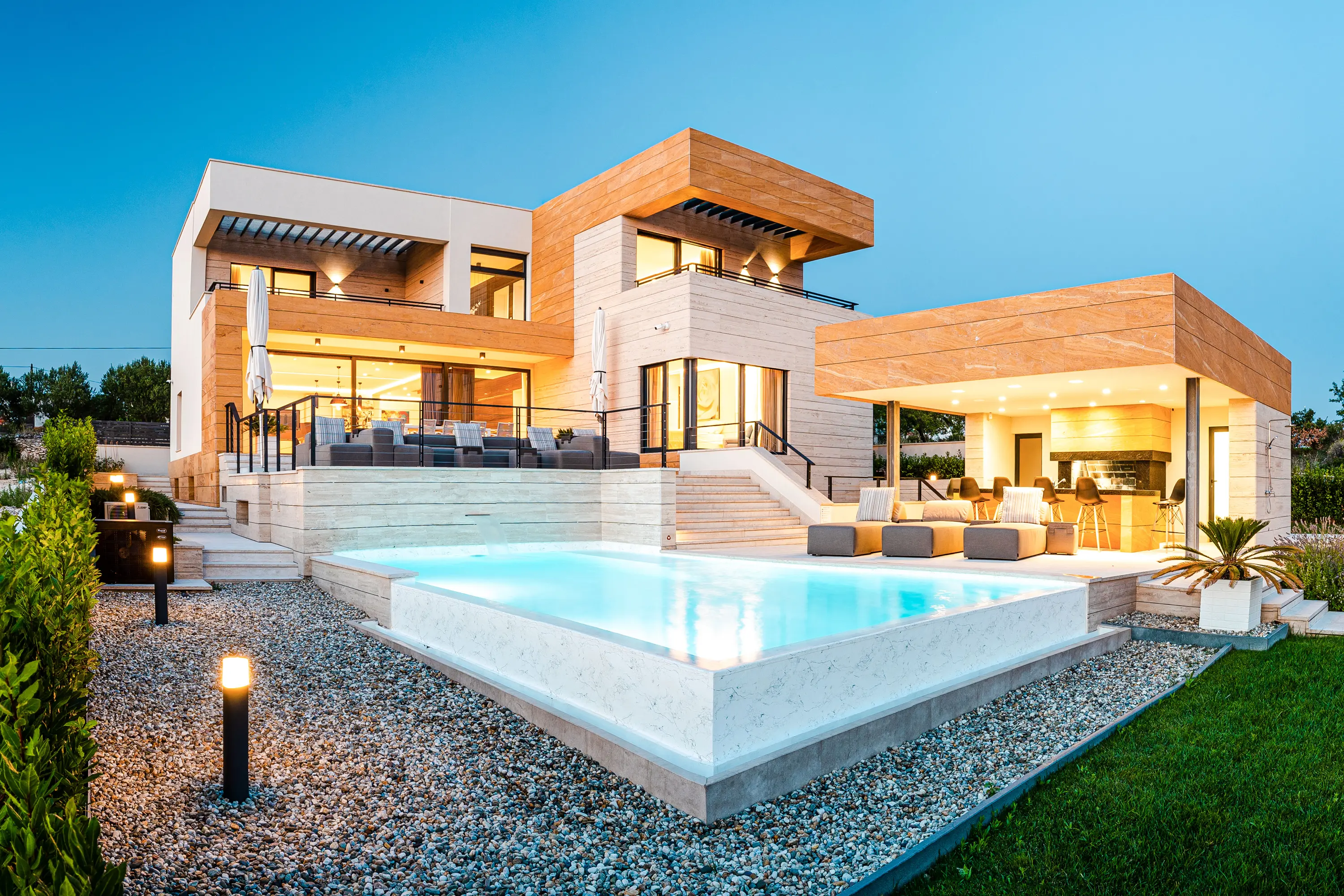 IKONO - Lounge Outdoor System | Sitzhocker mit Tabletttisch