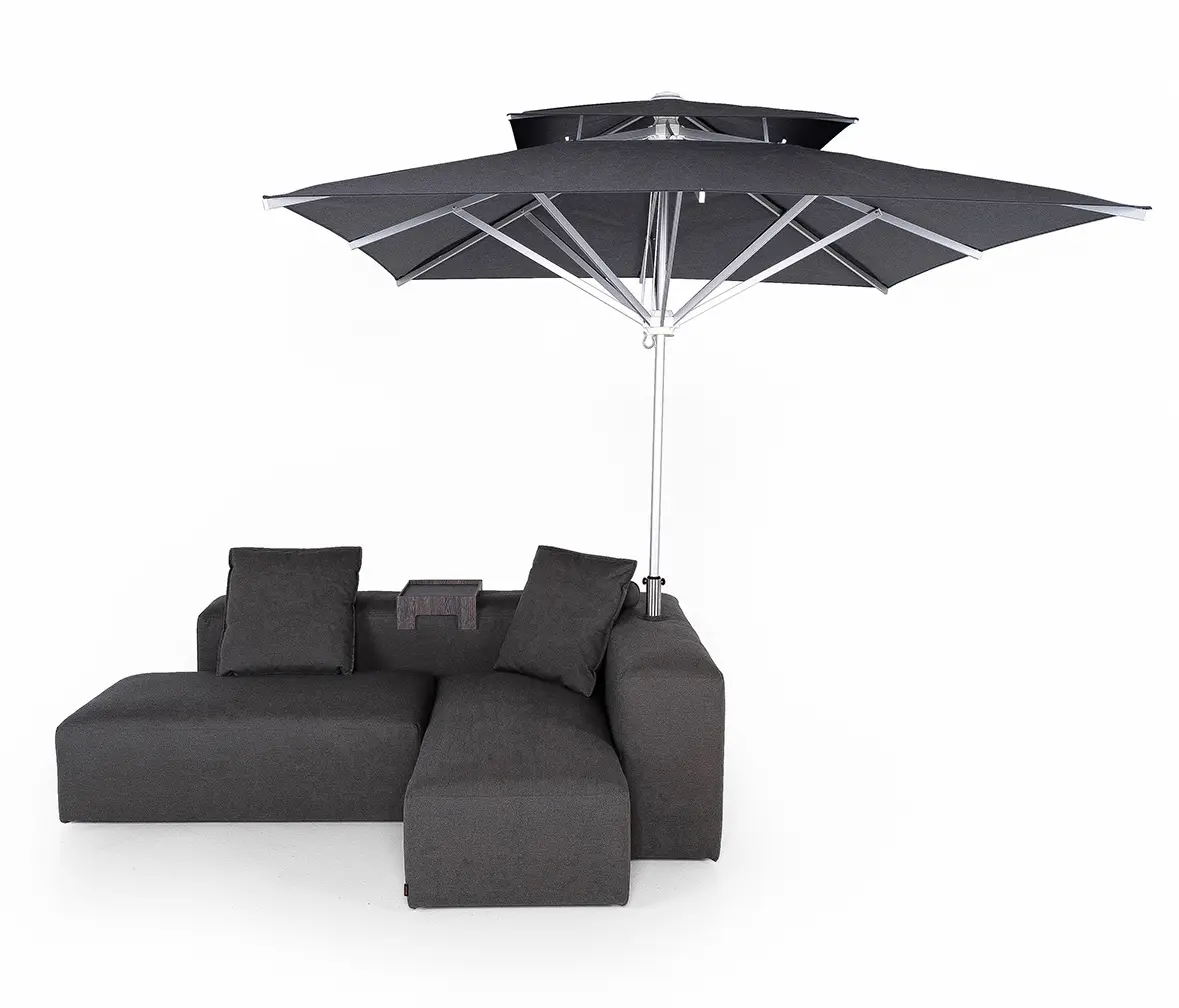 IKONO - Lounge Outdoor System | 2-in-1 Lounge with parasol