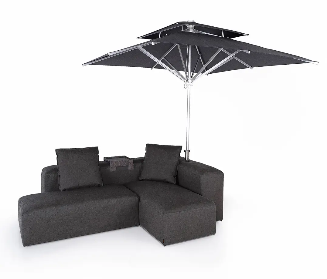 IKONO - Lounge Outdoor System | 2-in-1 Lounge with parasol