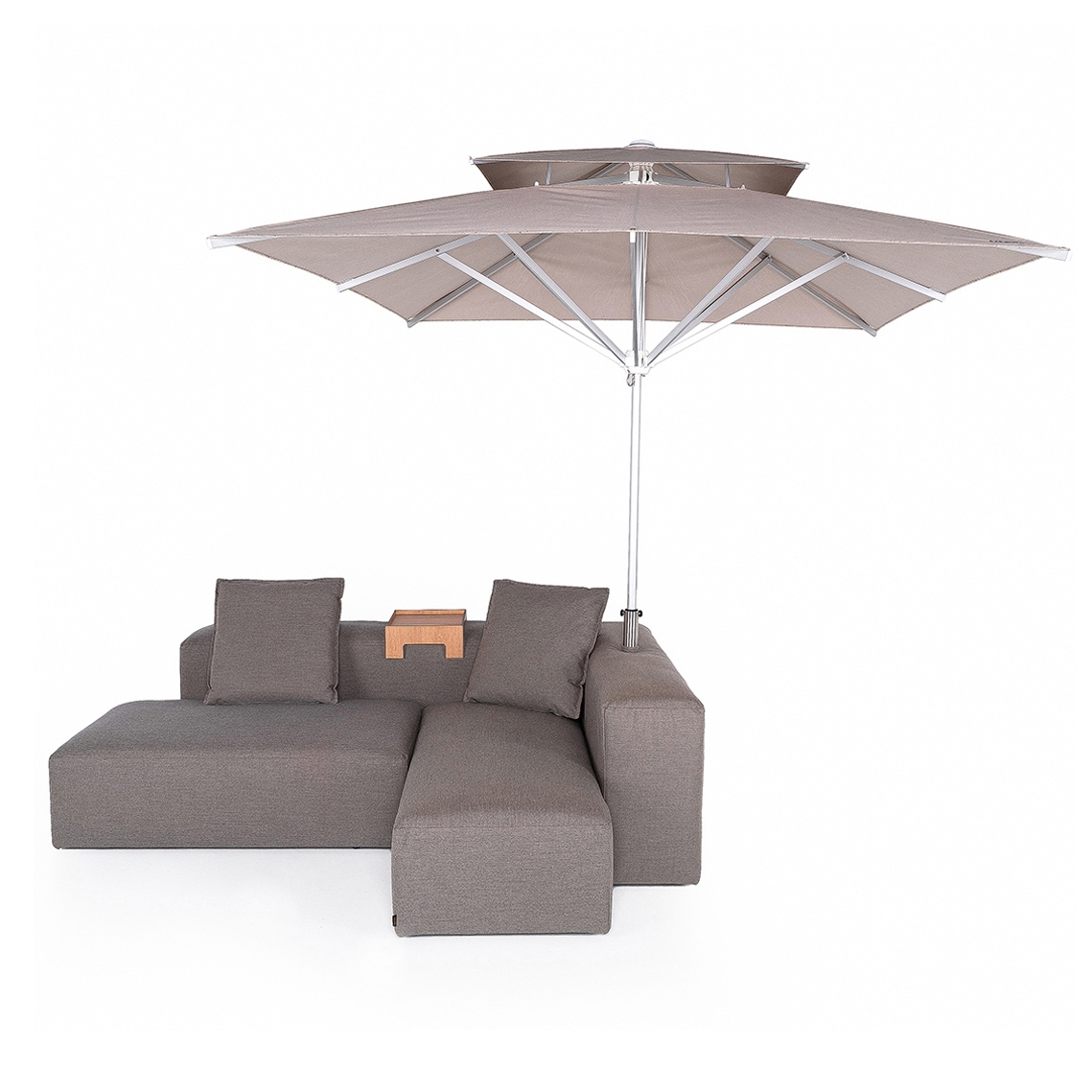 Lounge Outdoor System | 2-in-1 Lounge with parasol