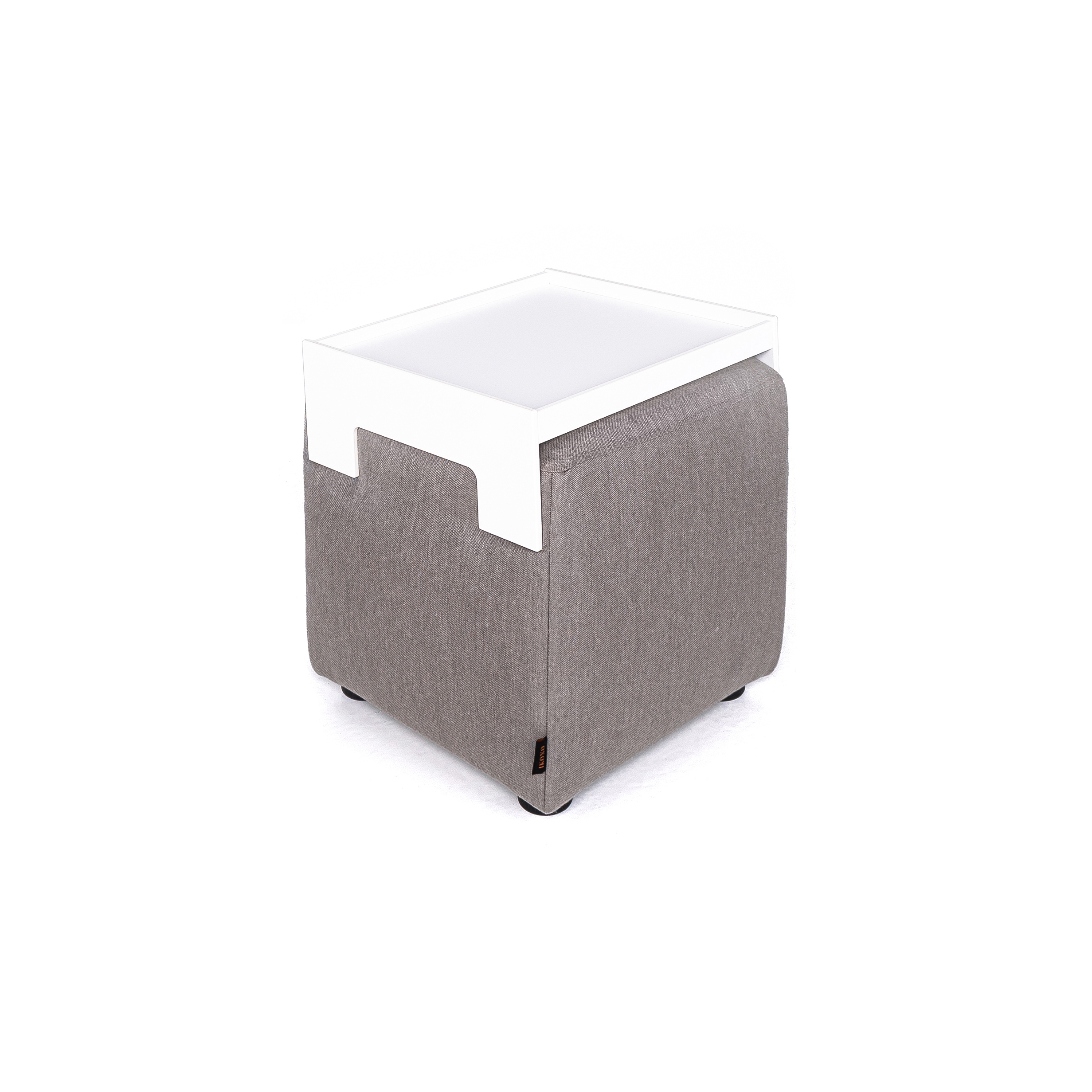 Lounge Outdoor System | Sitzhocker mit Tabletttisch