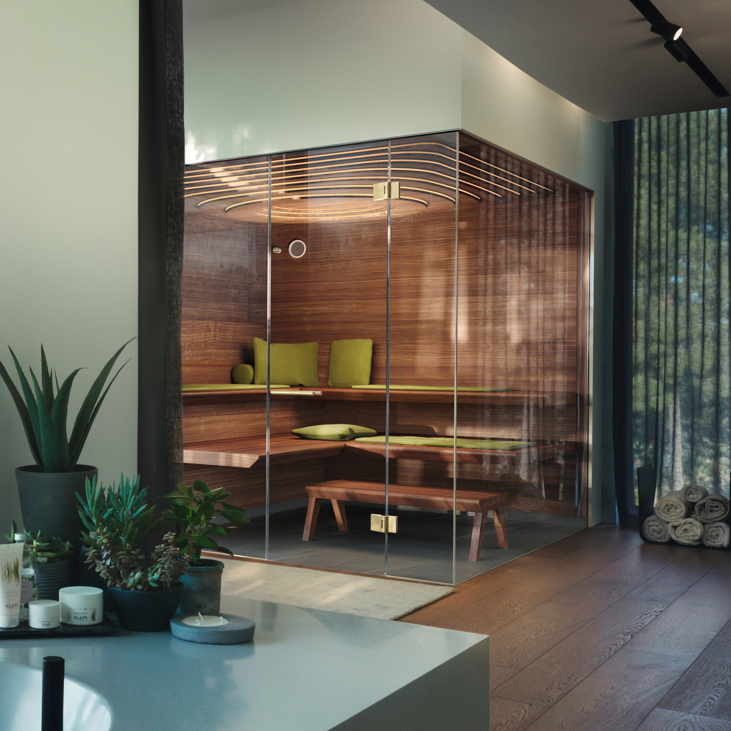 Mostrar el producto Sauna AURORA del fabricante Klafs my Sauna and Spa