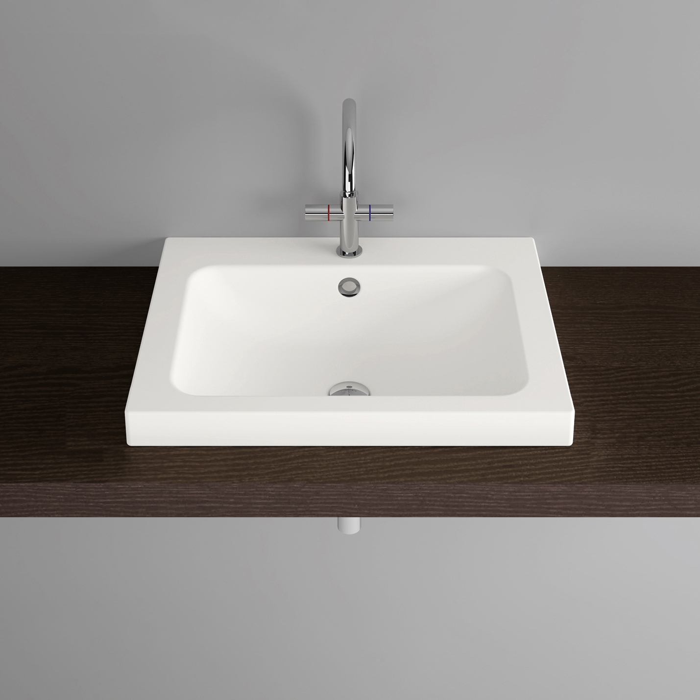 Vertoon produk CONTURA counter-top washbasin van vervaardiger Schmidlin
