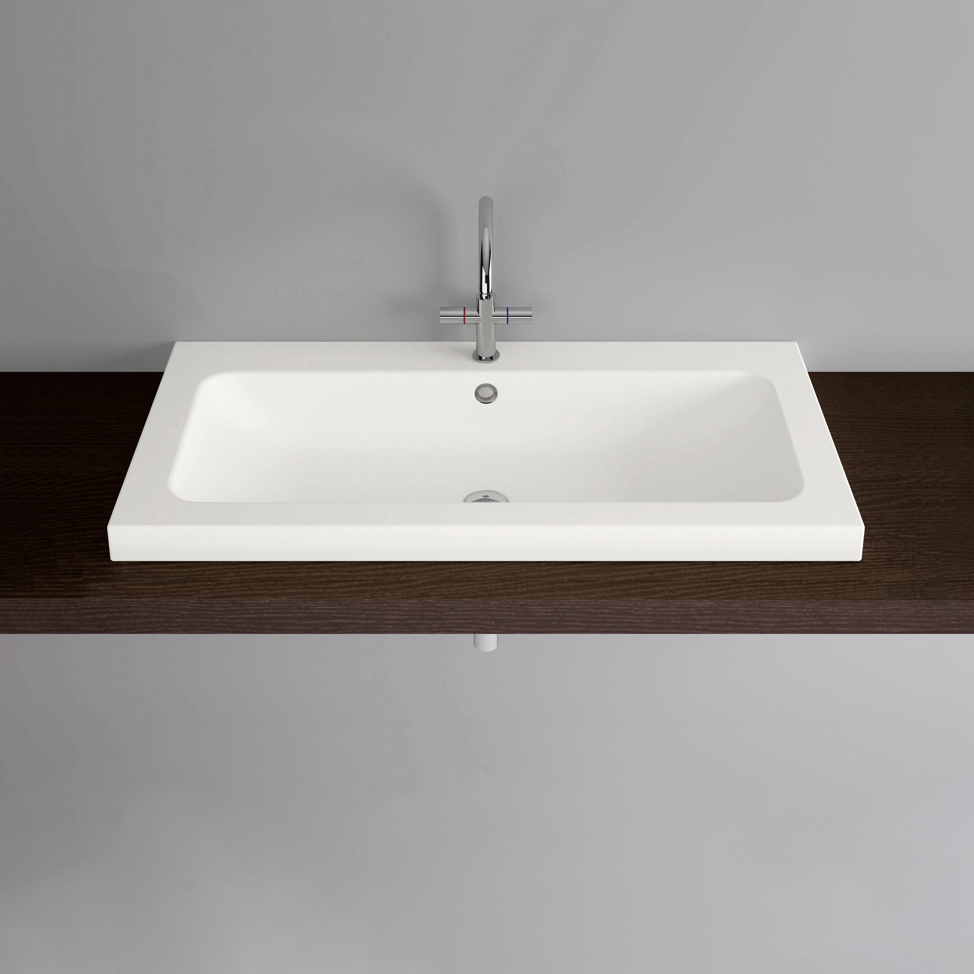 Vertoon produk CONTURA counter-top washbasin van vervaardiger Schmidlin