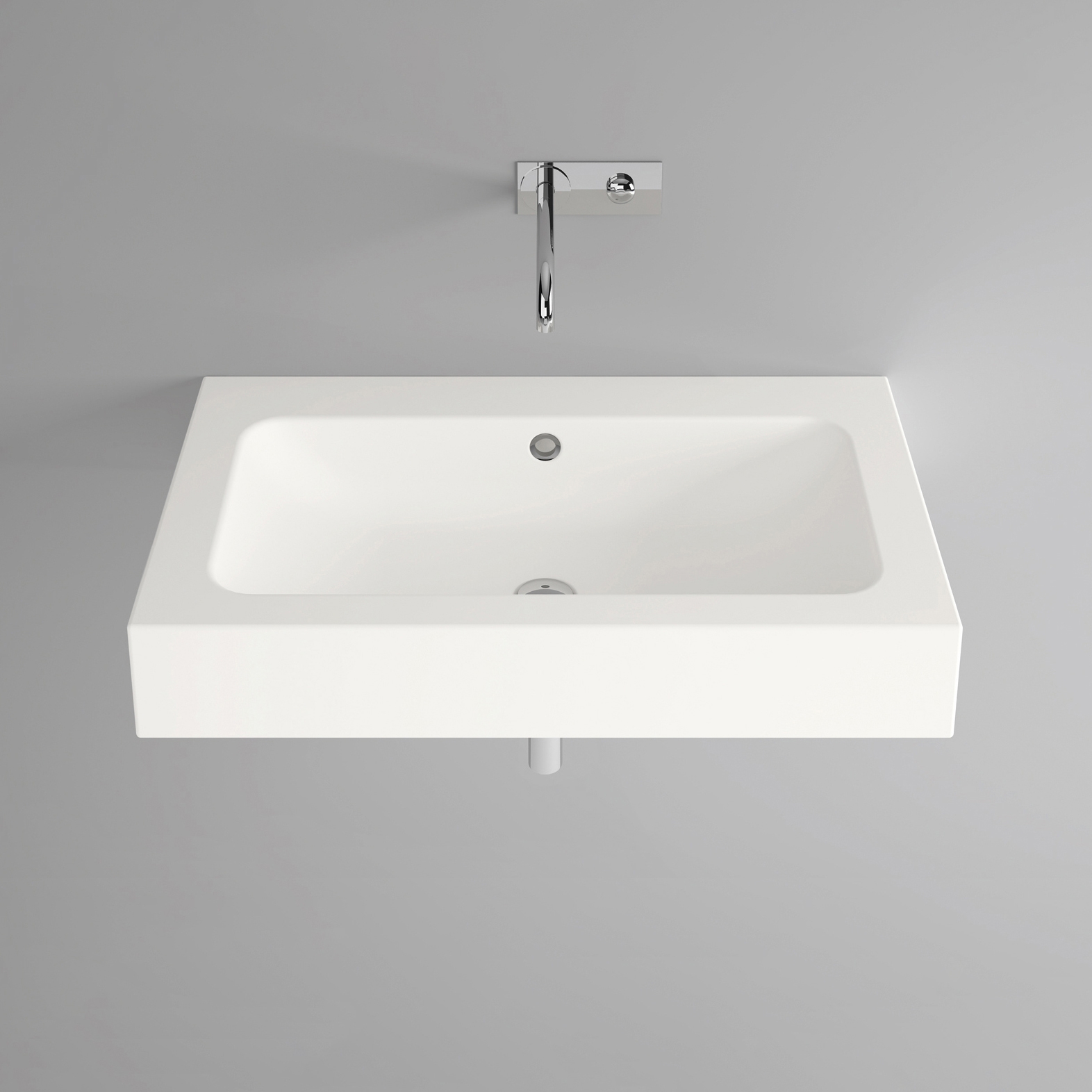 Vertoon produk CONTURA wall-mount washbasin van vervaardiger Schmidlin