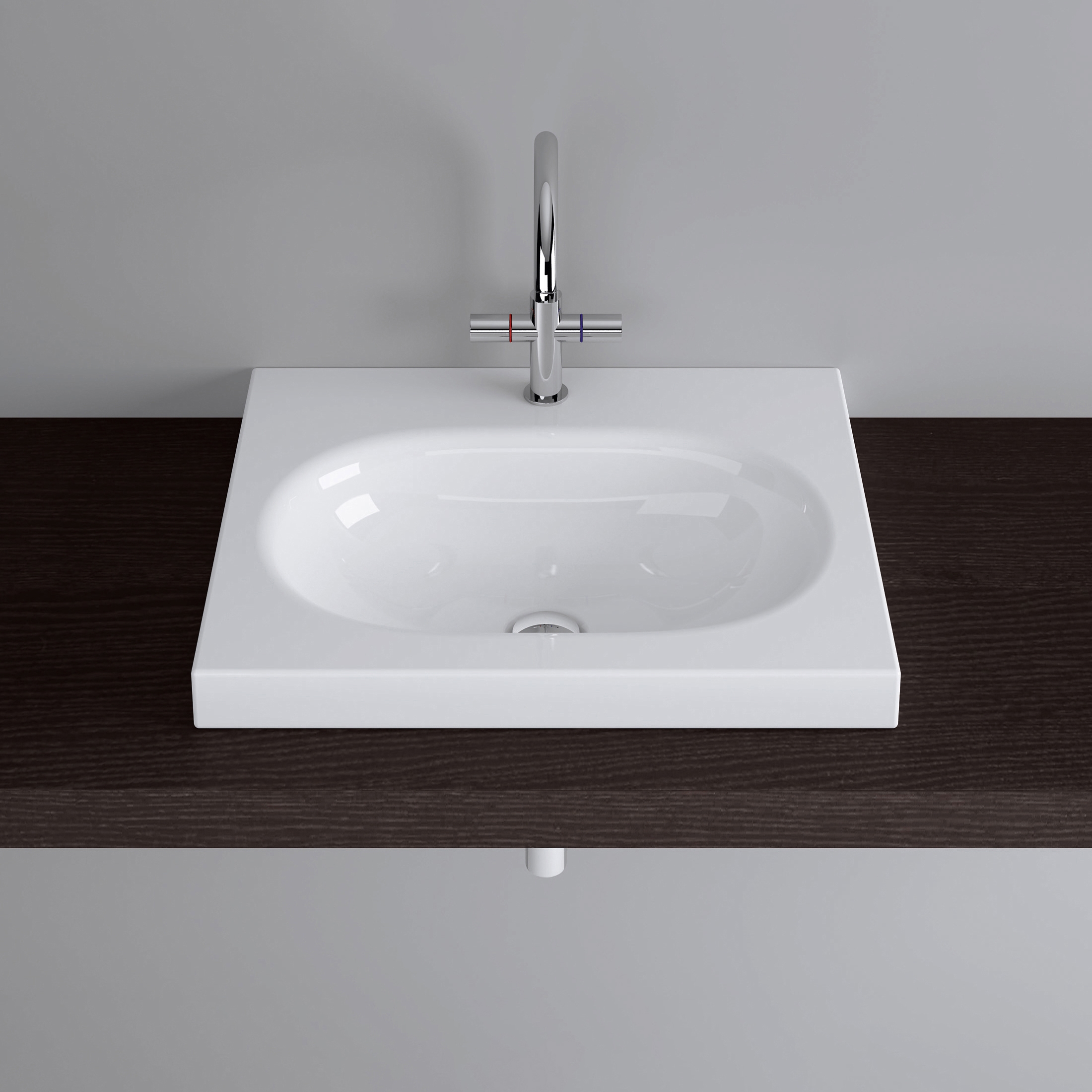 Vertoon produk DUETT counter-top washbasin van vervaardiger Schmidlin