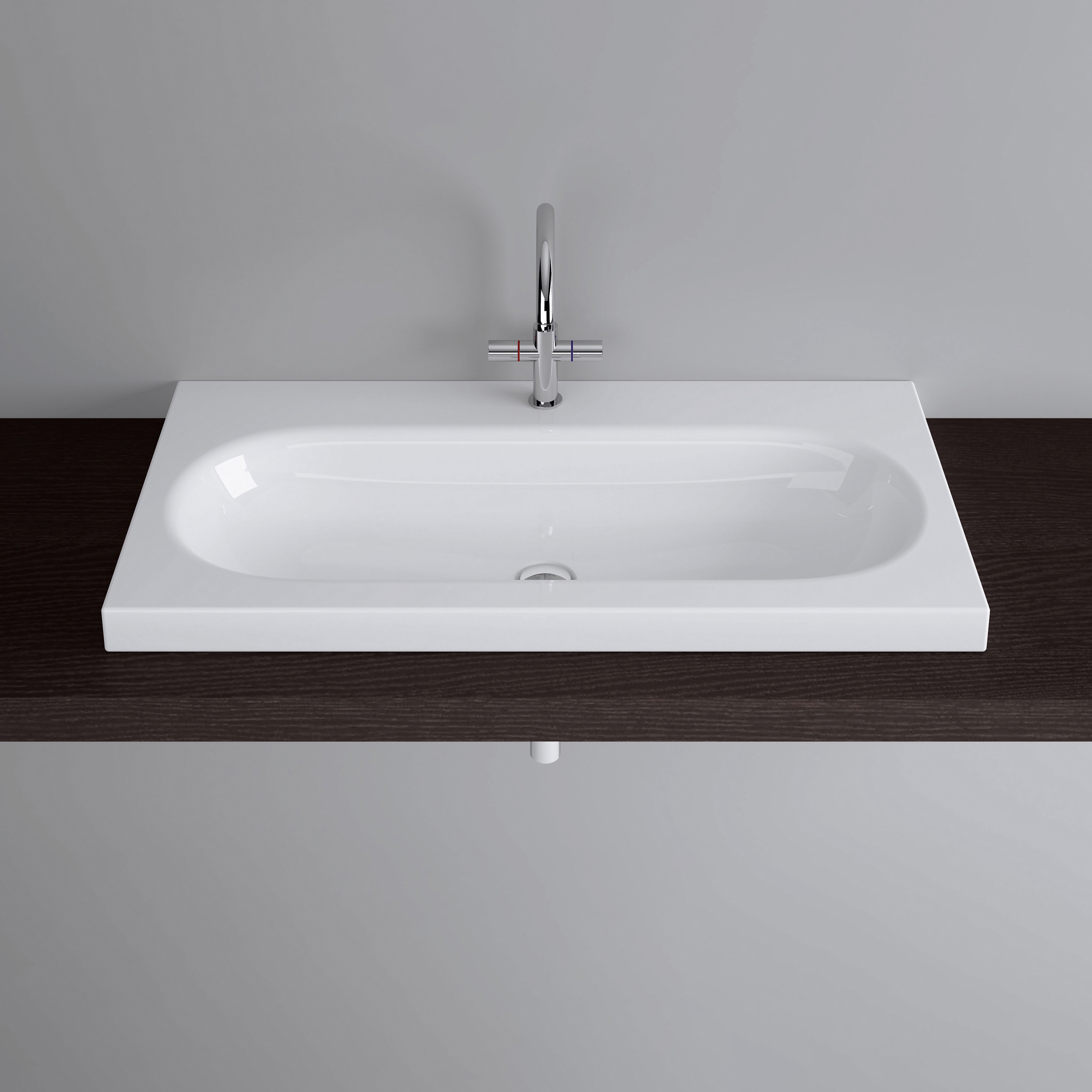 Vertoon produk DUETT counter-top washbasin van vervaardiger Schmidlin