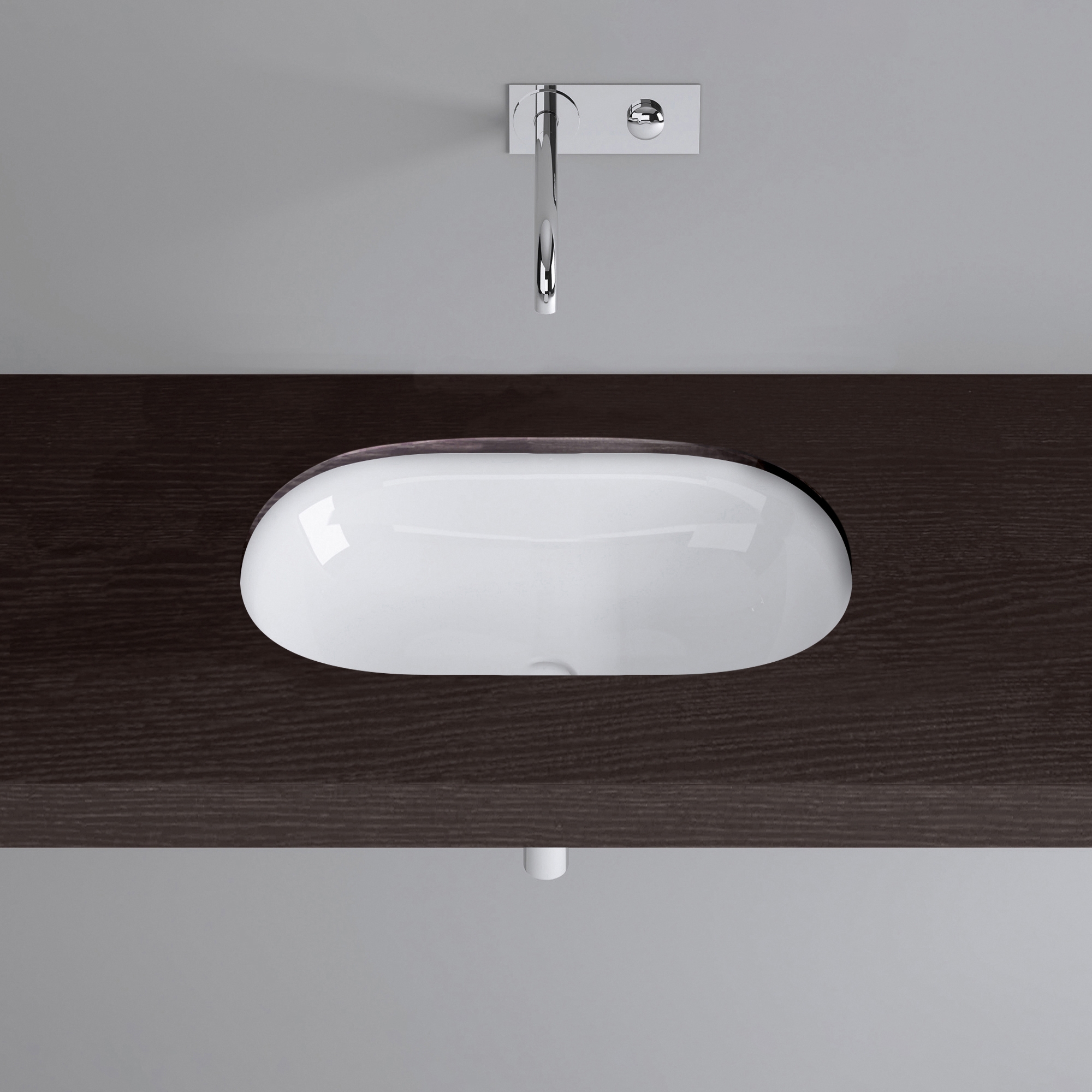 Vertoon produk DUETT undermount washbasin van vervaardiger Schmidlin