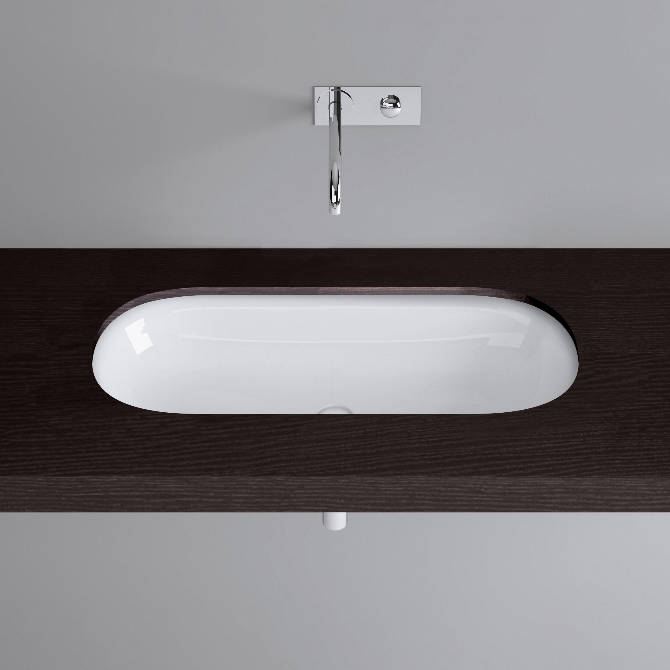 Vertoon produk DUETT undermount washbasin van vervaardiger Schmidlin