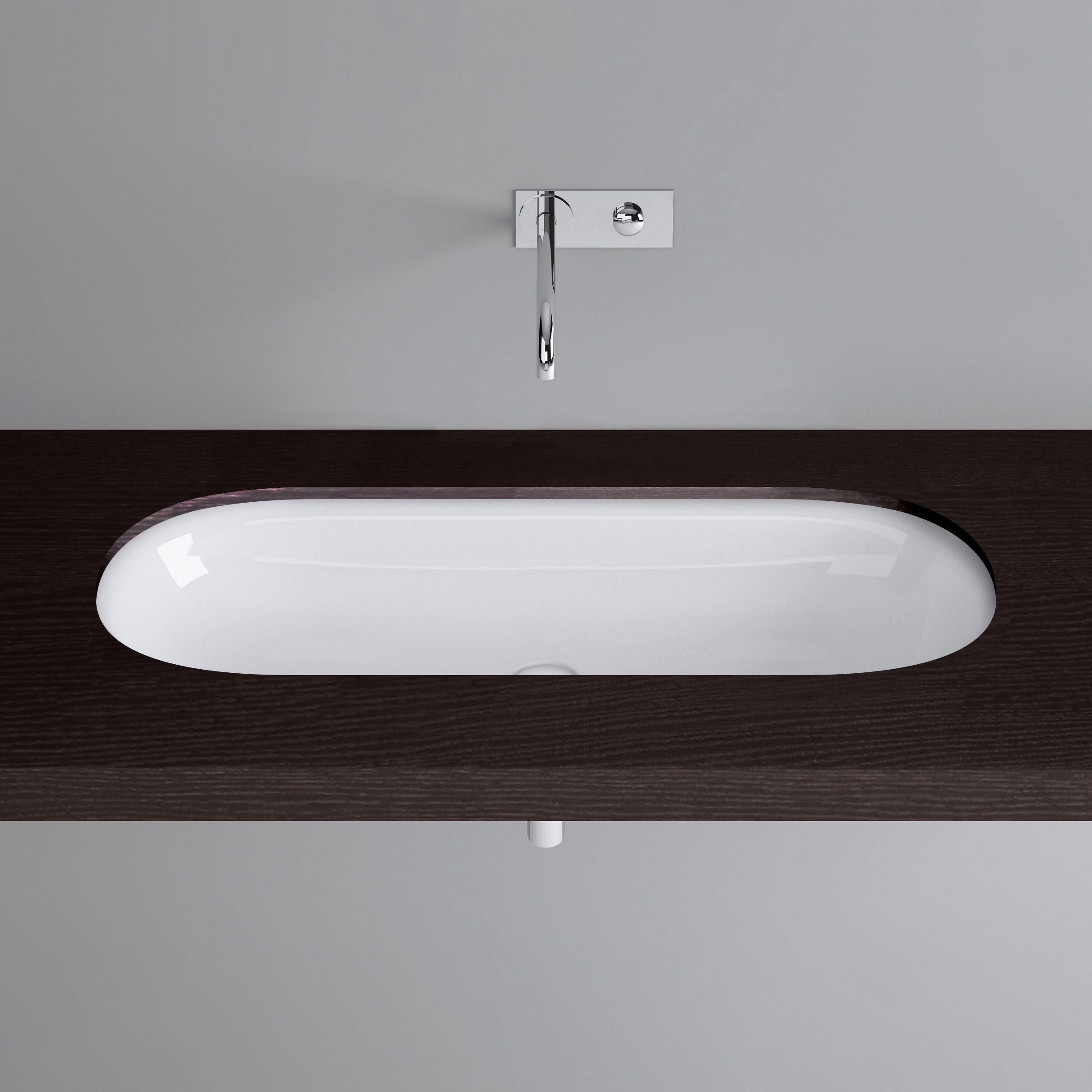 Vertoon produk DUETT undermount washbasin van vervaardiger Schmidlin