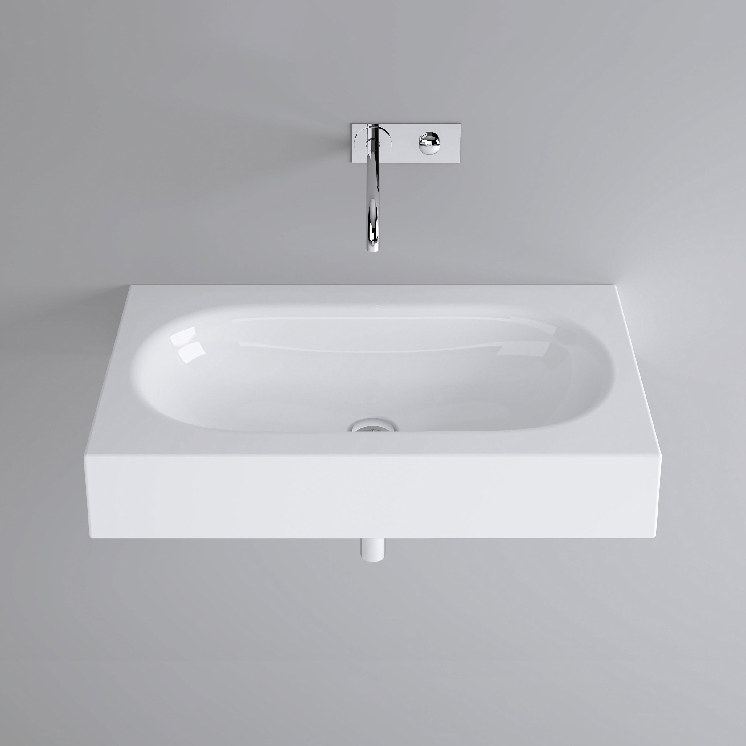 Vertoon produk DUETT wall-mount washbasin van vervaardiger Schmidlin