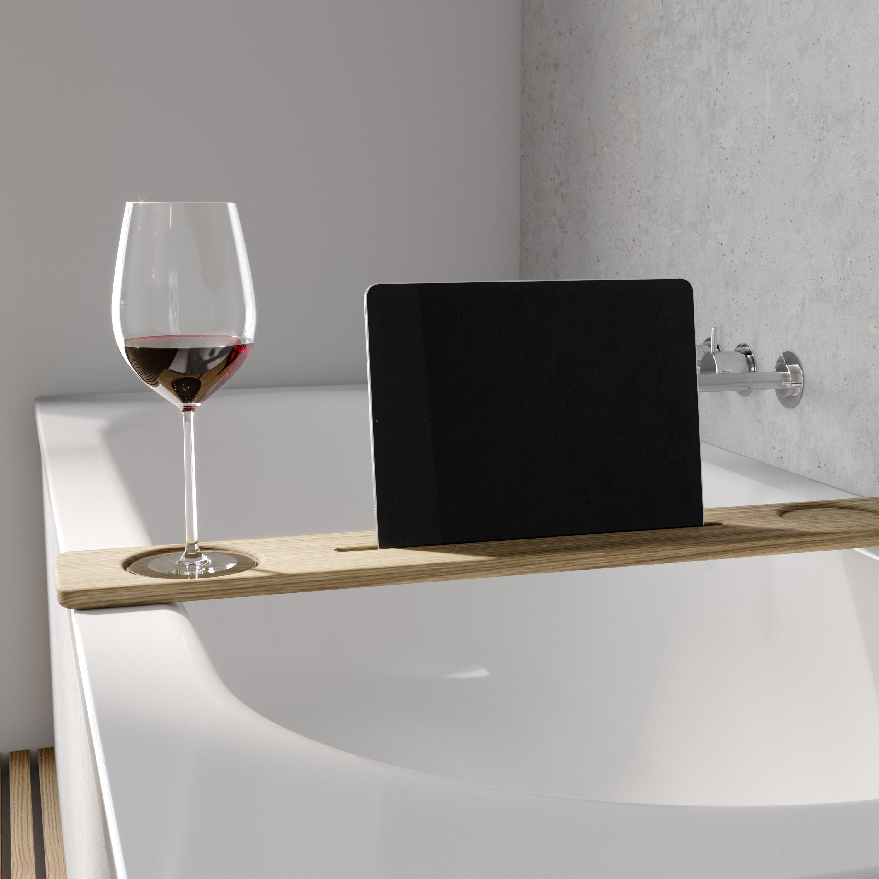Vertoon produk ELEMENT bathtub tray van vervaardiger Schmidlin