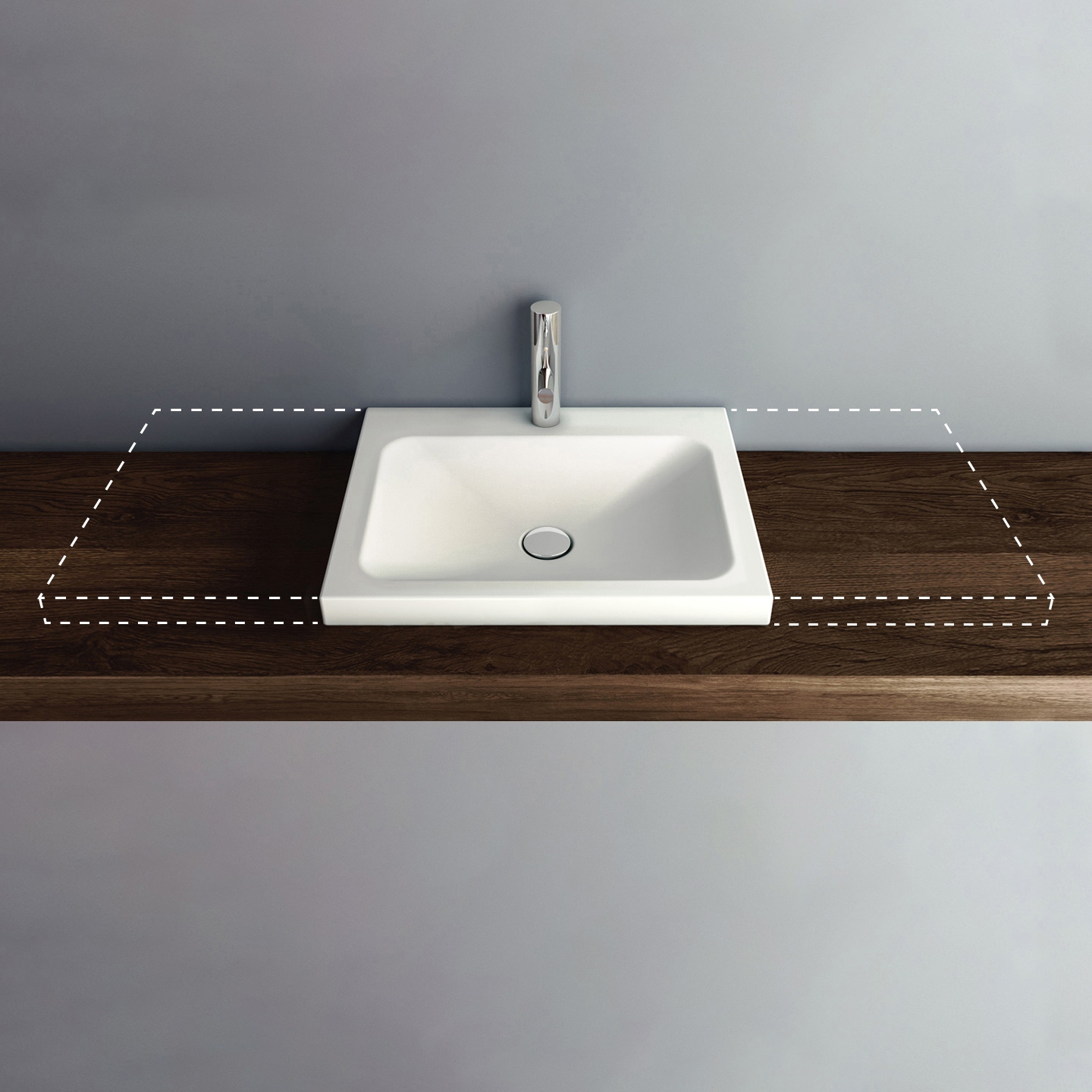 Vertoon produk LOTUS VARIO counter-top washbasin van vervaardiger Schmidlin