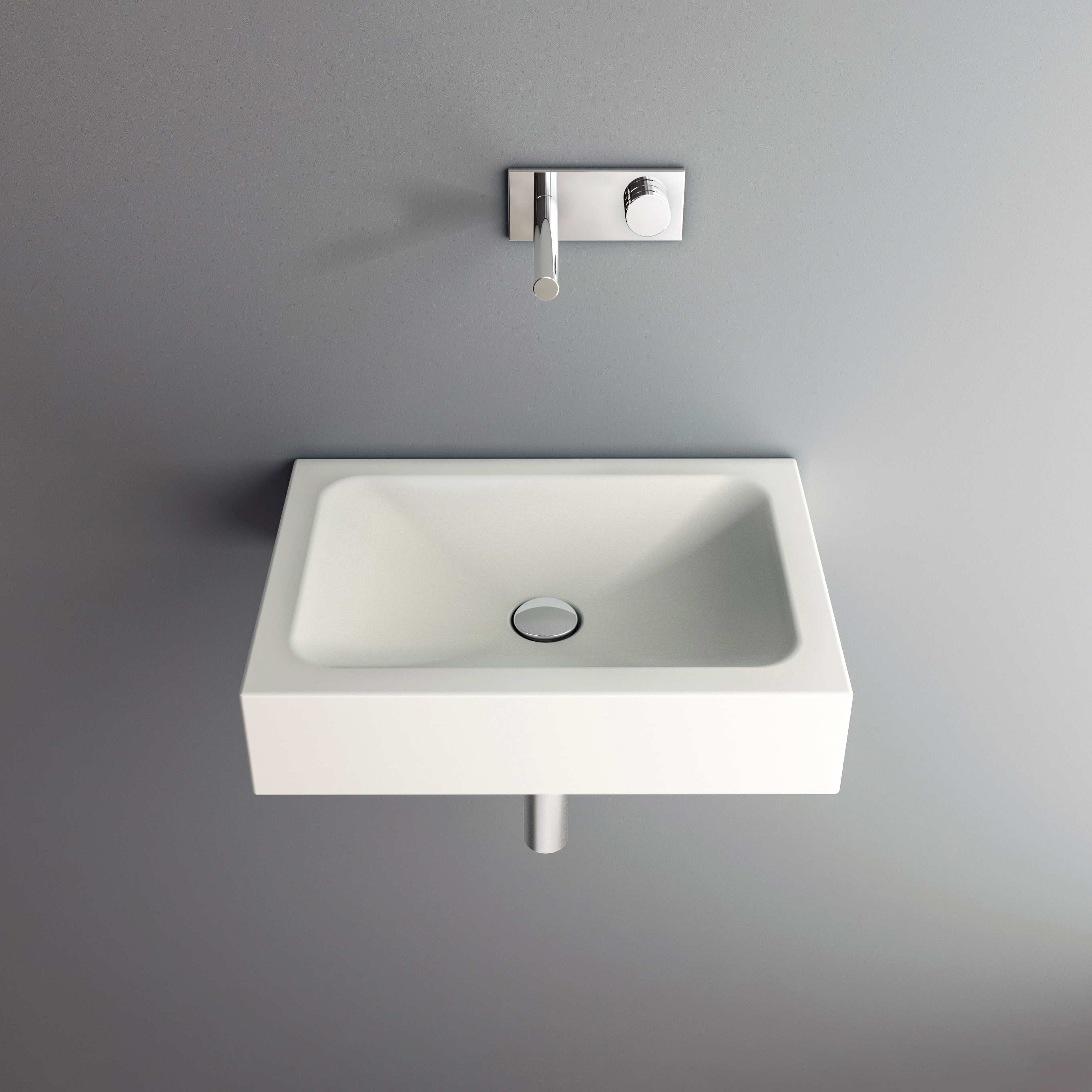 Vertoon produk LOTUS wall-mount washbasin van vervaardiger Schmidlin