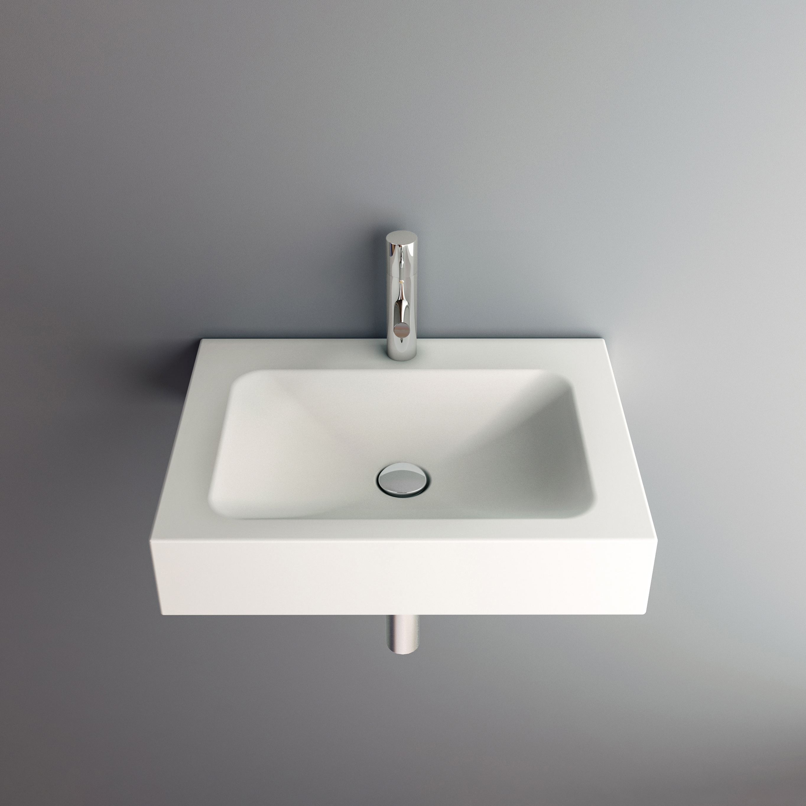 Vertoon produk LOTUS wall-mount washbasin van vervaardiger Schmidlin