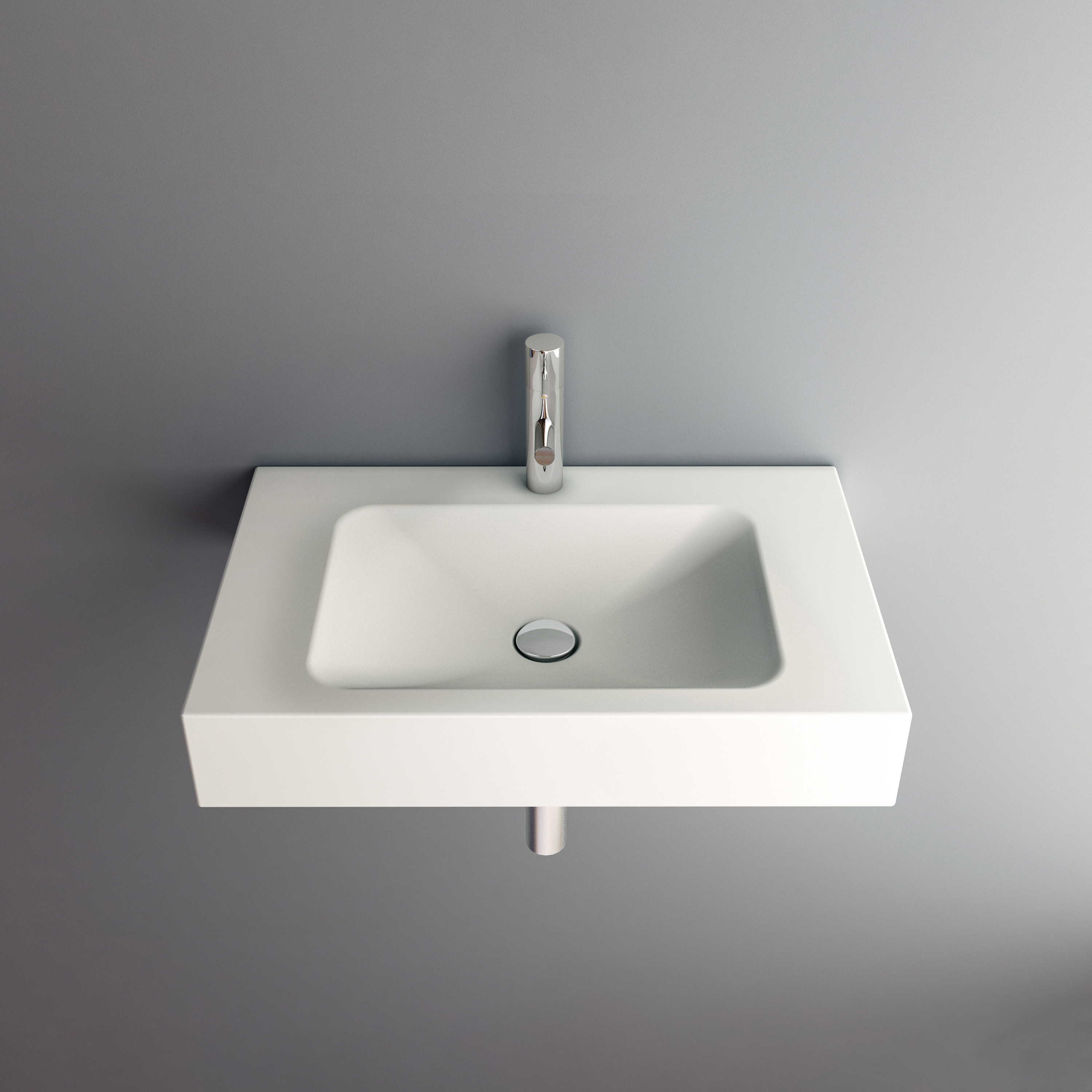 Vertoon produk LOTUS wall-mount washbasin van vervaardiger Schmidlin