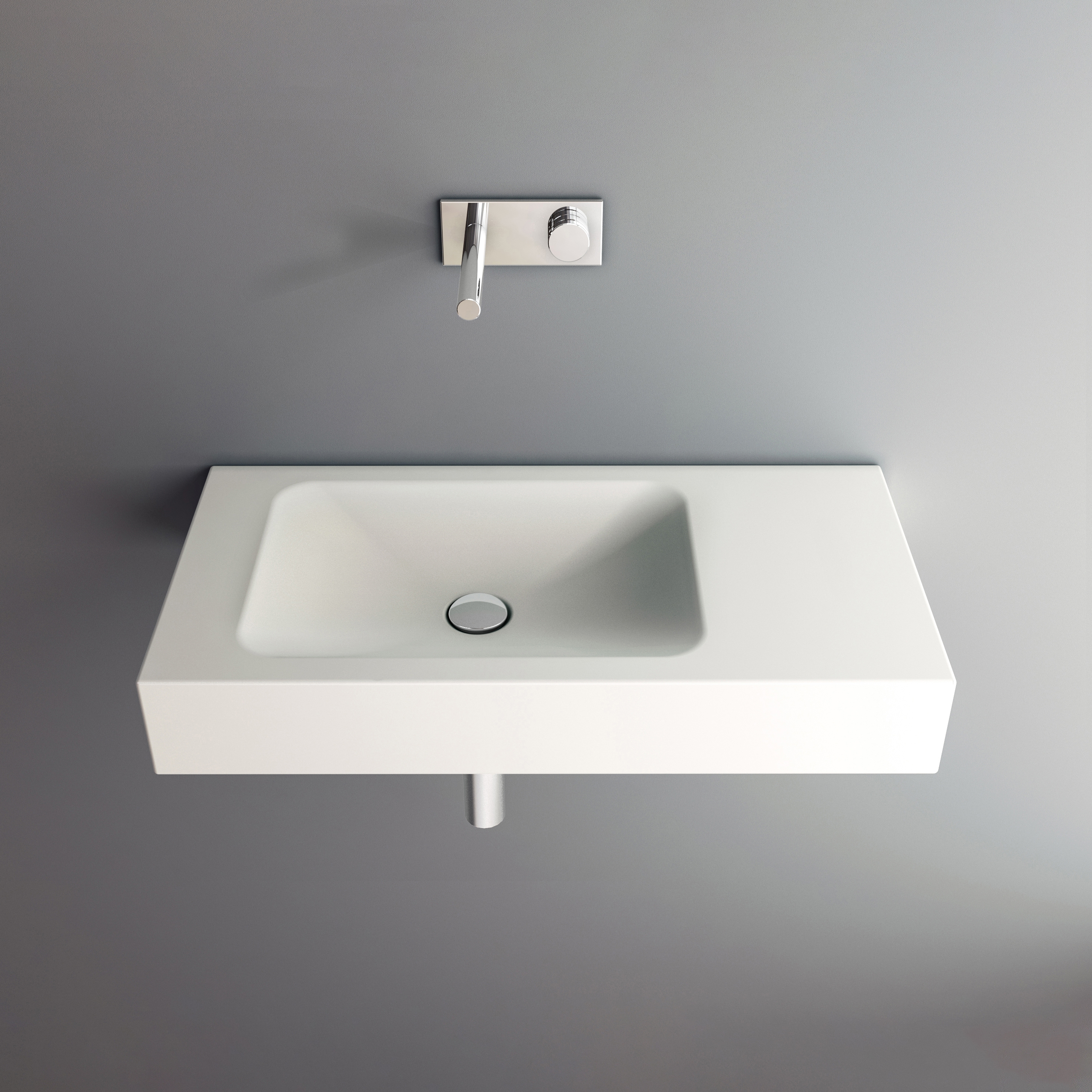 Vertoon produk LOTUS wall-mount washbasin van vervaardiger Schmidlin