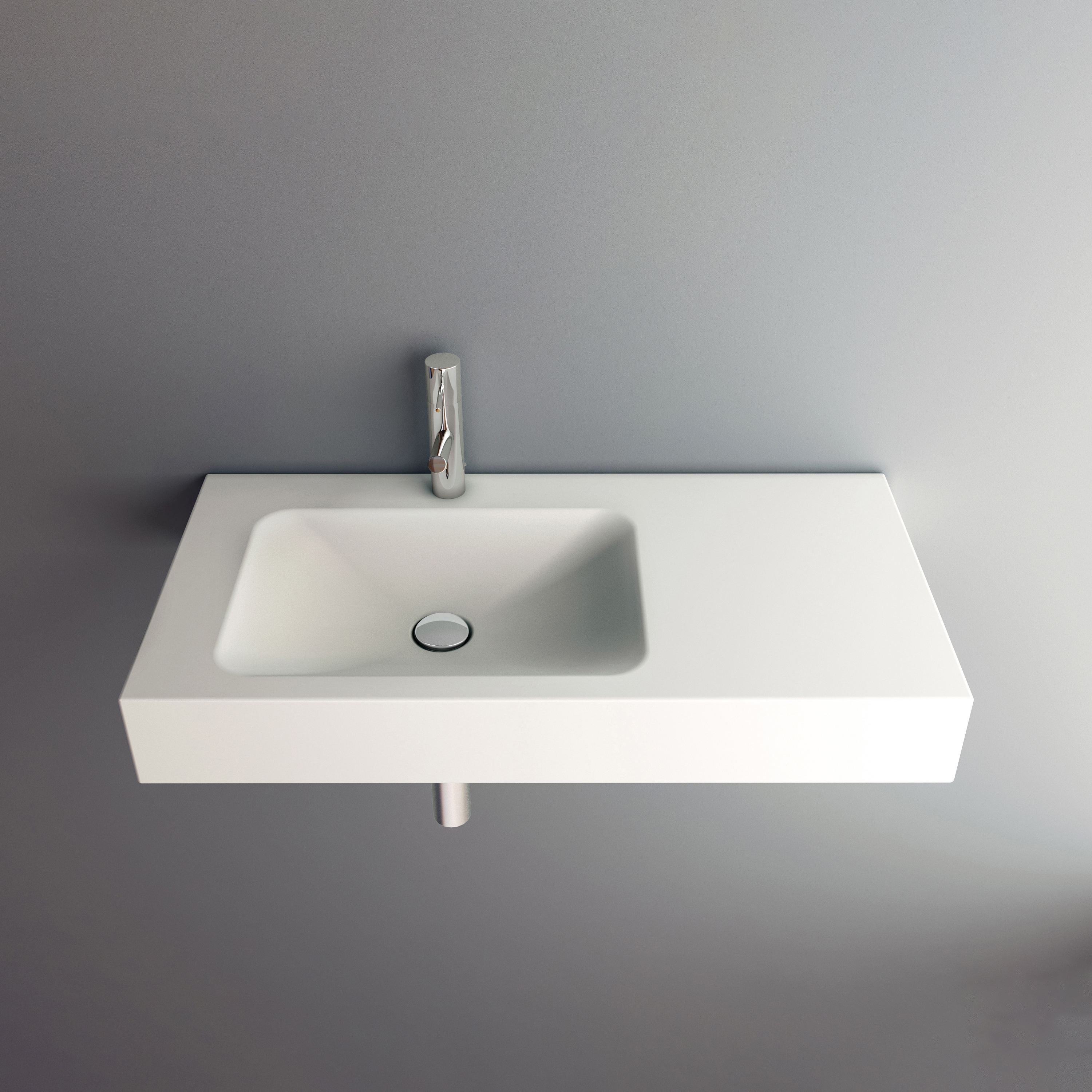 Vertoon produk LOTUS wall-mount washbasin van vervaardiger Schmidlin