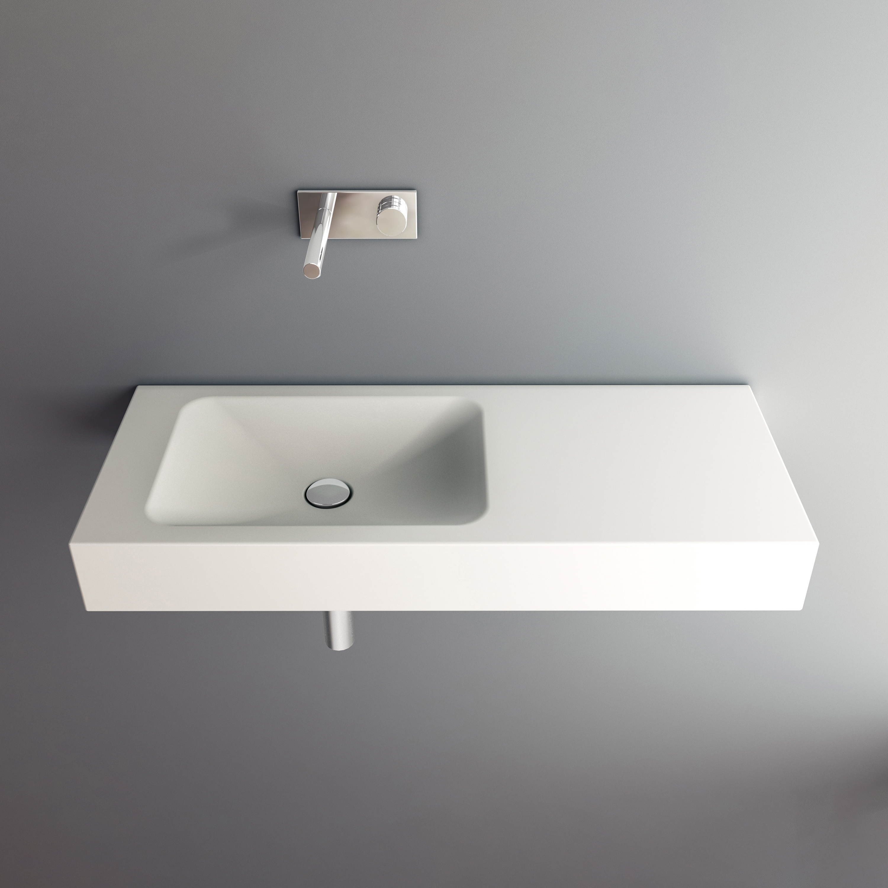 Vertoon produk LOTUS wall-mount washbasin van vervaardiger Schmidlin