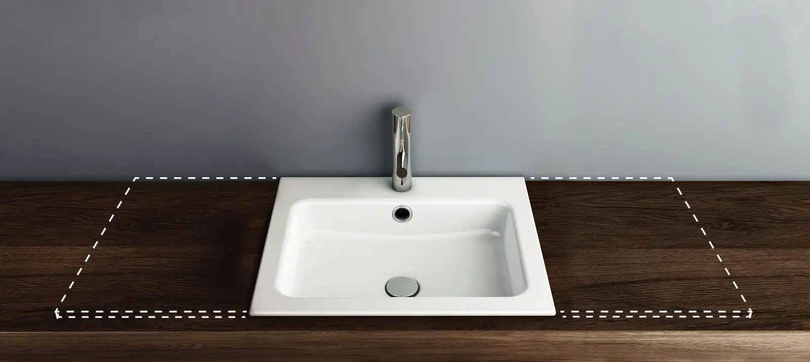 Schmidlin - MERO VARIO built-in washbasin